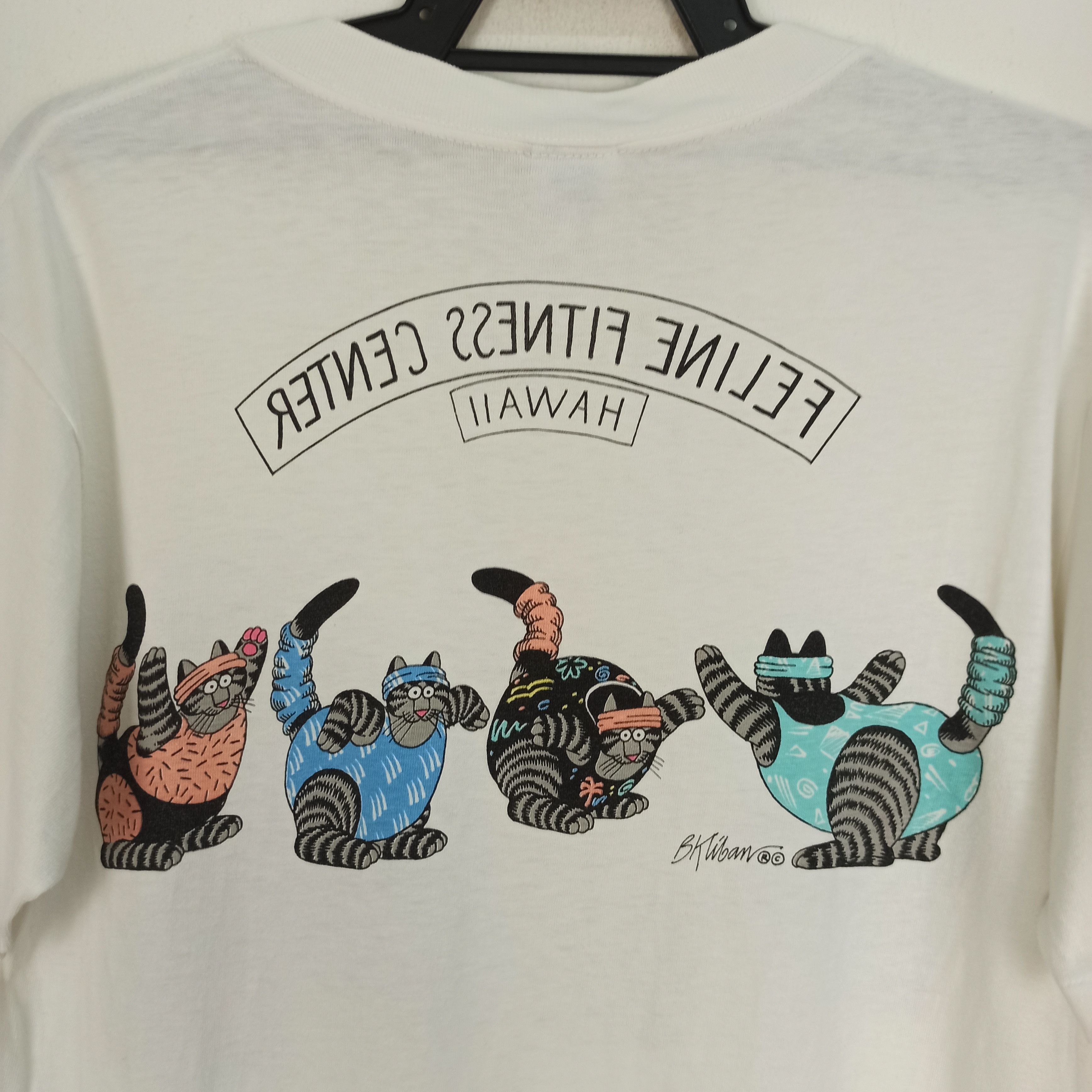Vintage Vintage Cats Crazy Shirt Aerobics BK Kliban promo tshirt Size US S / EU 44-46 / 1 - 8 Thumbnail
