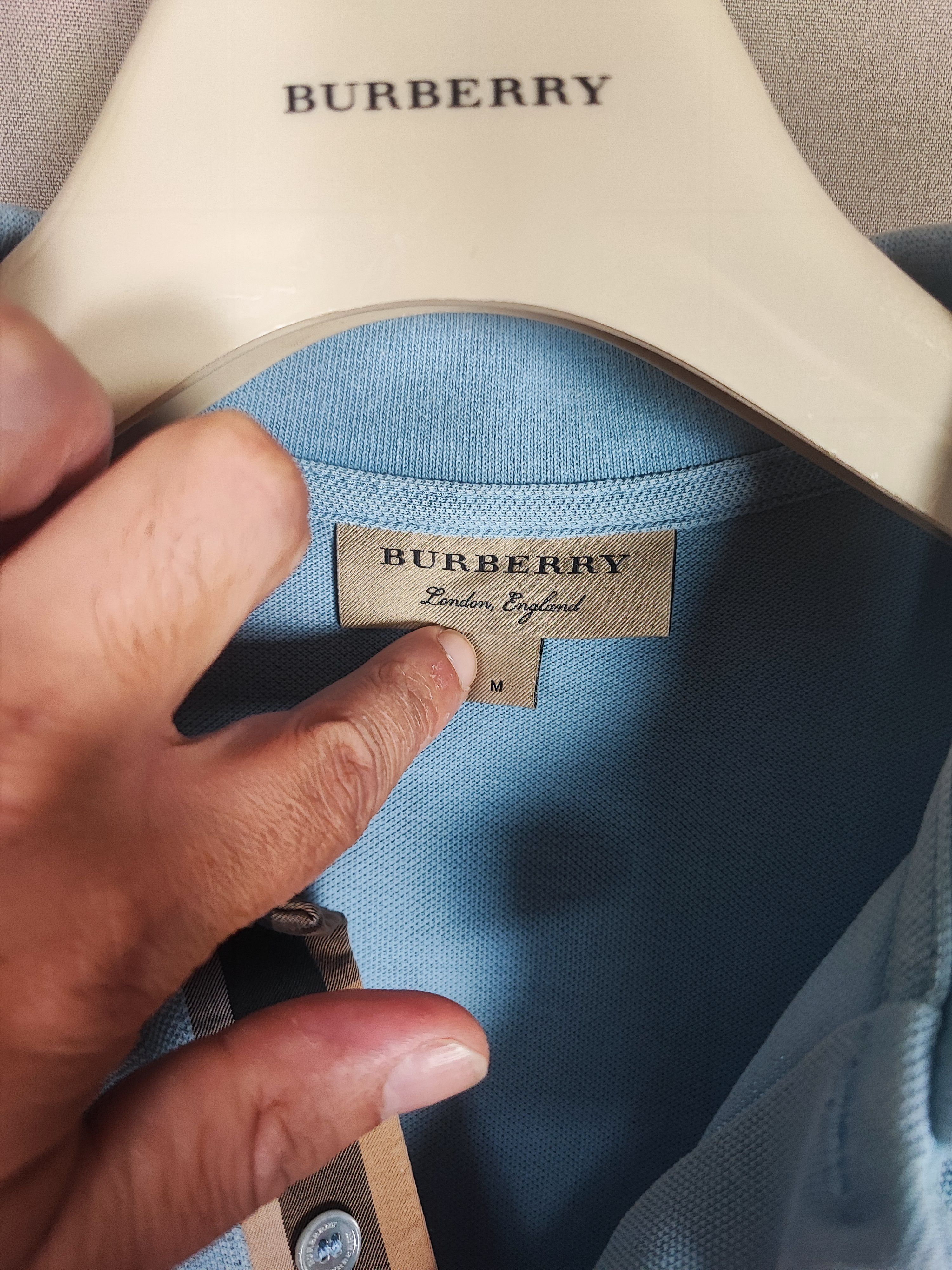Burberry 🔥 Burberry Polo size M Blue Rare🔥 Size US M / EU 48-50 / 2 - 3 Thumbnail
