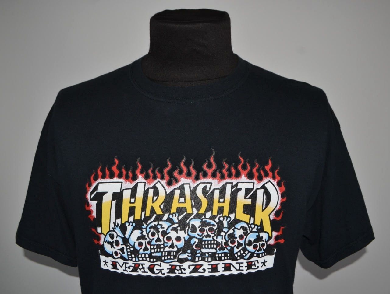 Thrasher Thrasher Magazine Black skulls Print Causal Shirt size XL Size US XL / EU 56 / 4 - 2 Thumbnail