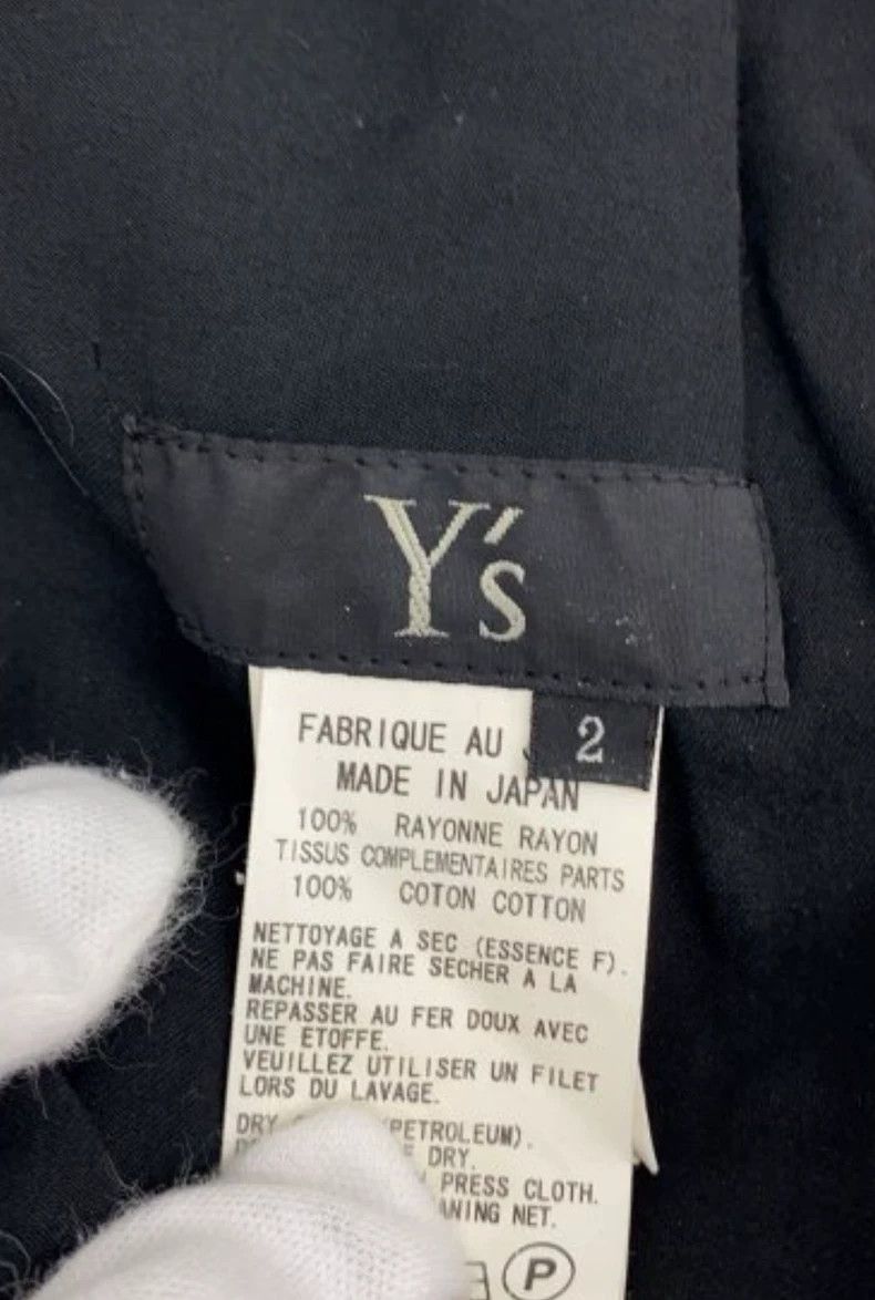 Y's Y's size 2 Black rayon button-down pants Size US 28 / EU 44 - 4 Thumbnail