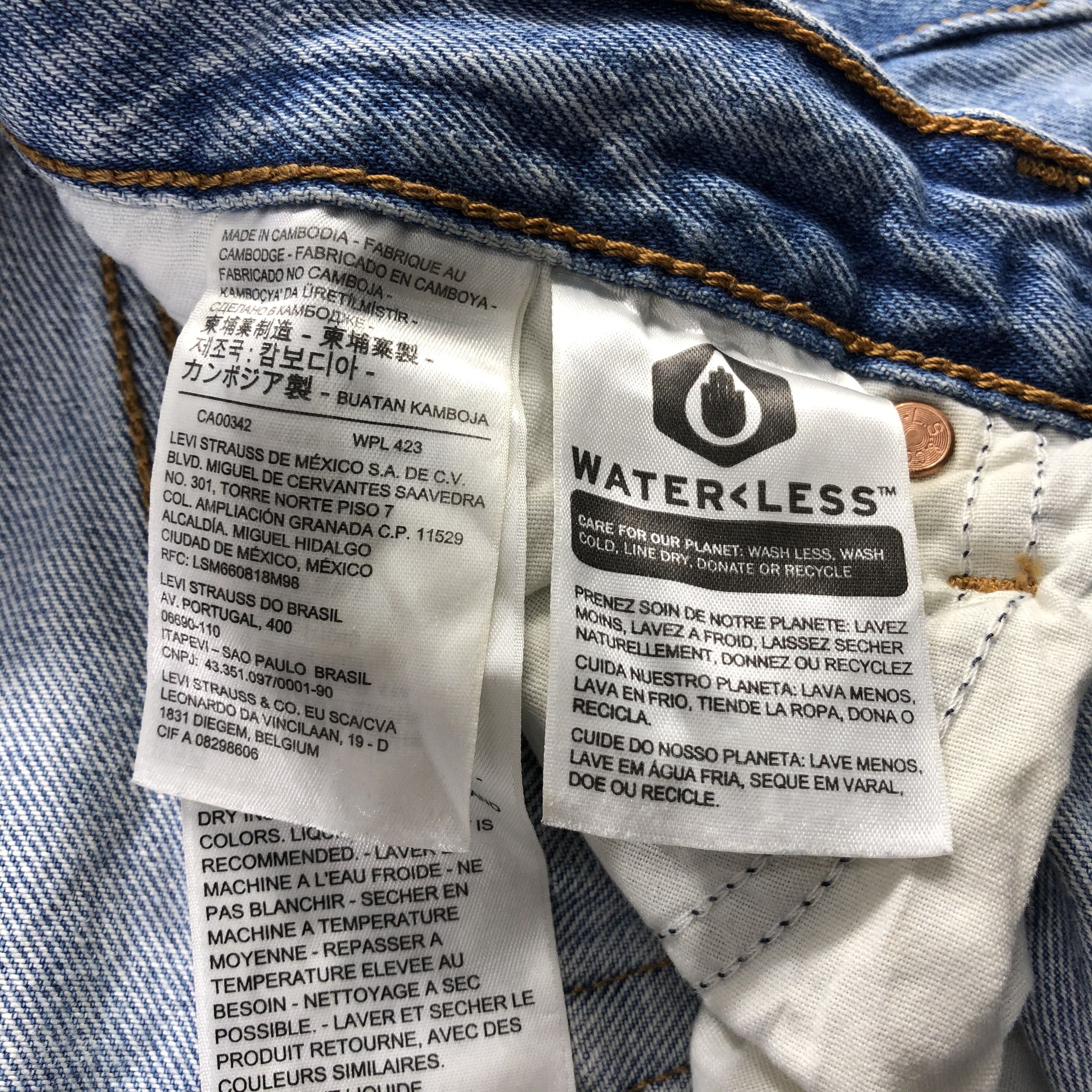 Levi's Vintage Blue Wash Levis 501 Jeans-JM3092 Size 29" - 13 Thumbnail