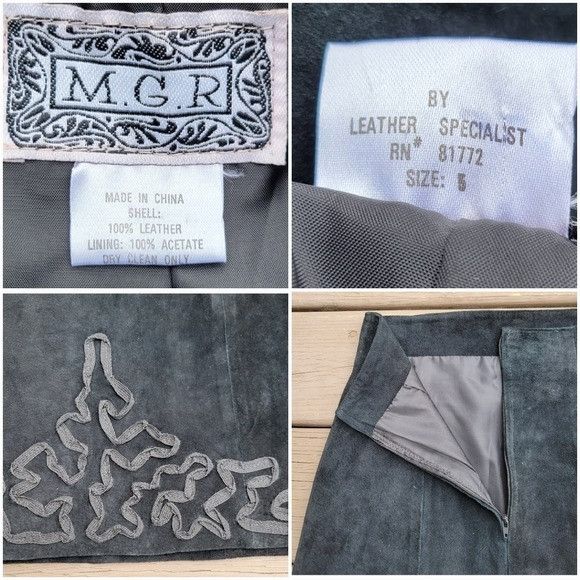 Other Vintage 90s y2k Bratz Black Suede Leather High Waisted Sexy Size 25" / US 0 / IT 36 - 3 Thumbnail