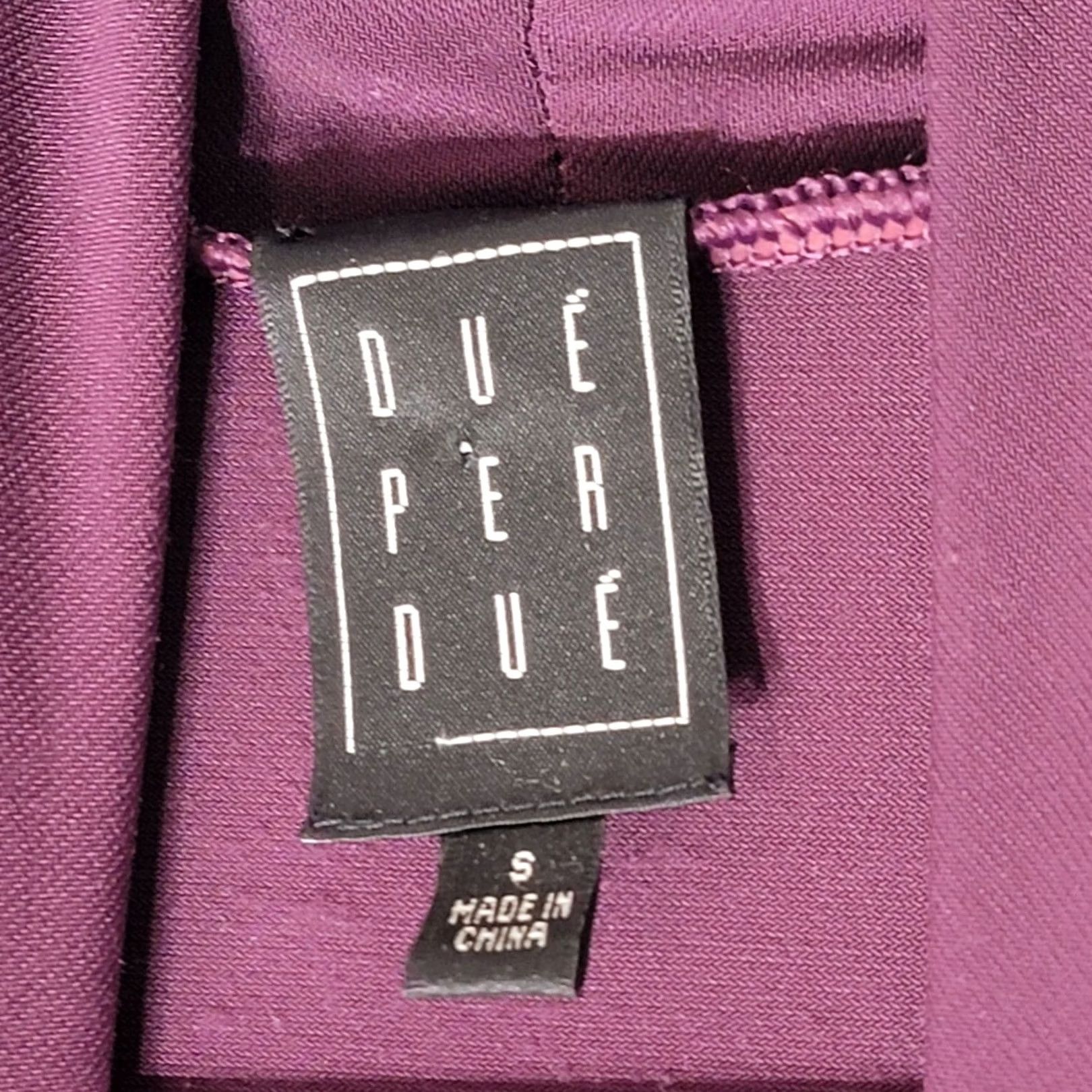 Vintage Due Per Due Cardigan Women S Asymmetrical Lagenlook Lightweight Purple Soft Size S / US 4 / IT 40 - 6 Thumbnail