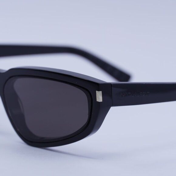 Saint Laurent Paris Saint Laurent SL634 NOVA 001 Sunglasses Black Cat Eye Frame Size ONE SIZE - 3 Thumbnail