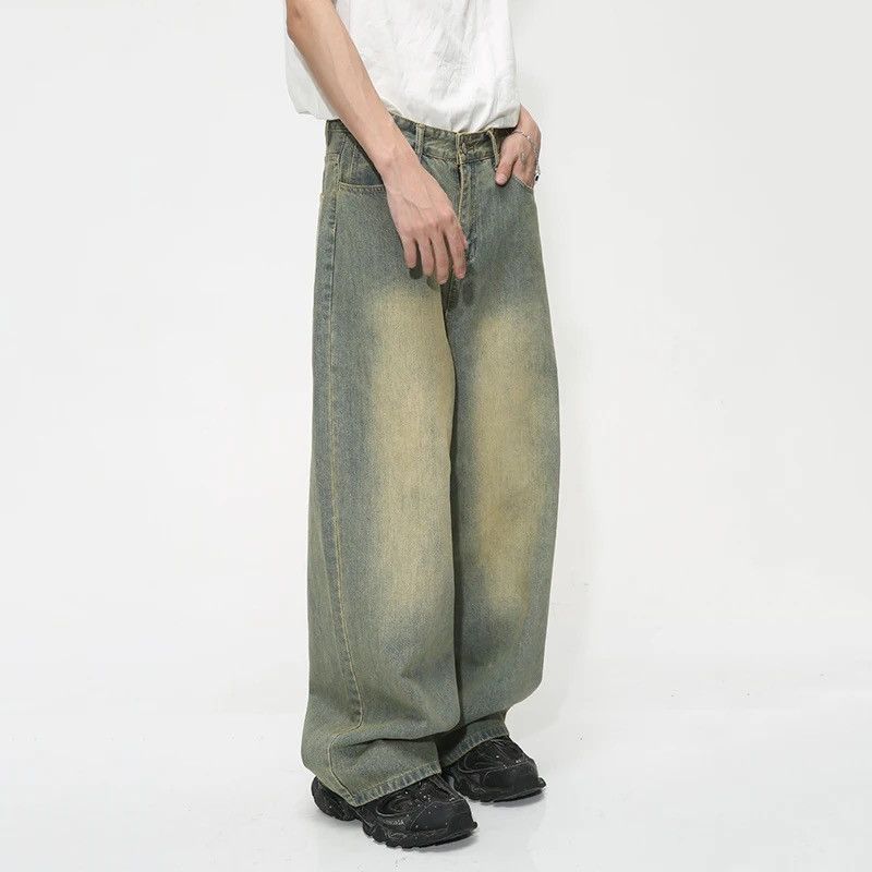 Jean Wide Leg Jeans Men Baggy Pants Gradient y2k distressed Size US 32 / EU 48 - 5 Thumbnail