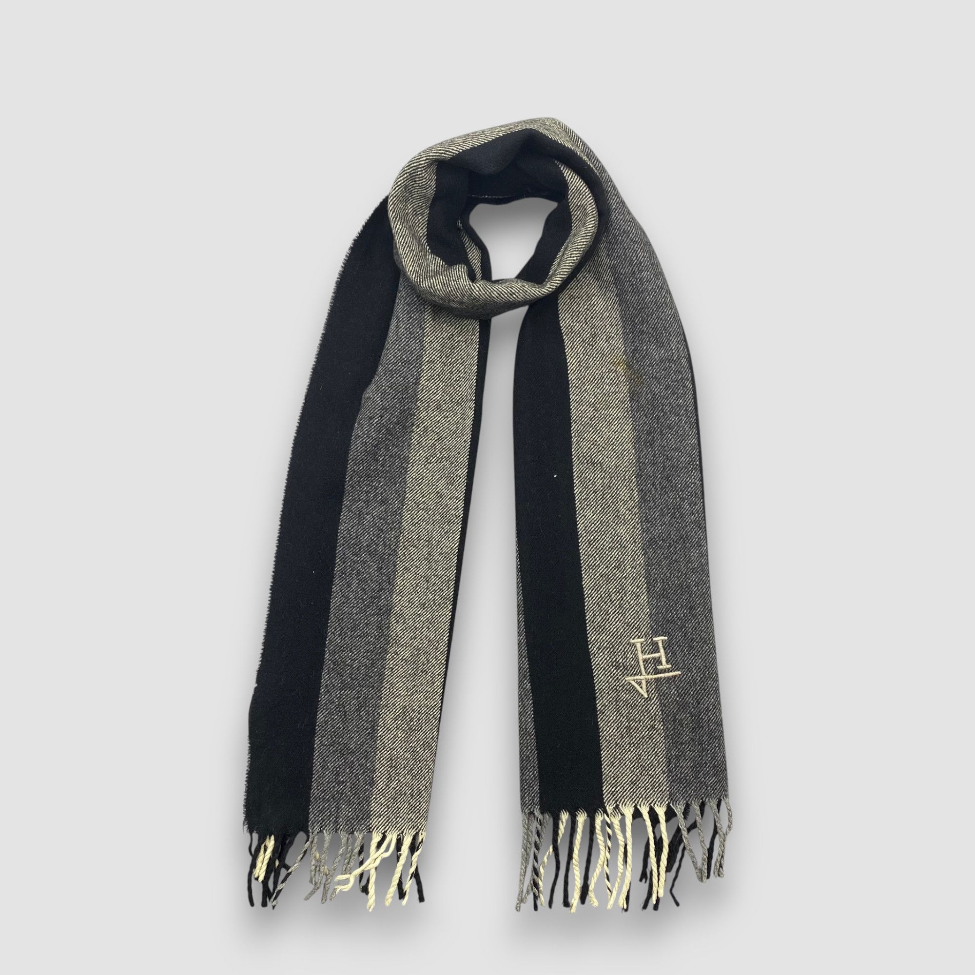 Japanese Brand Vintage Scarf Muffler Wool Cashmere Scarves Size ONE SIZE - 1 Thumbnail