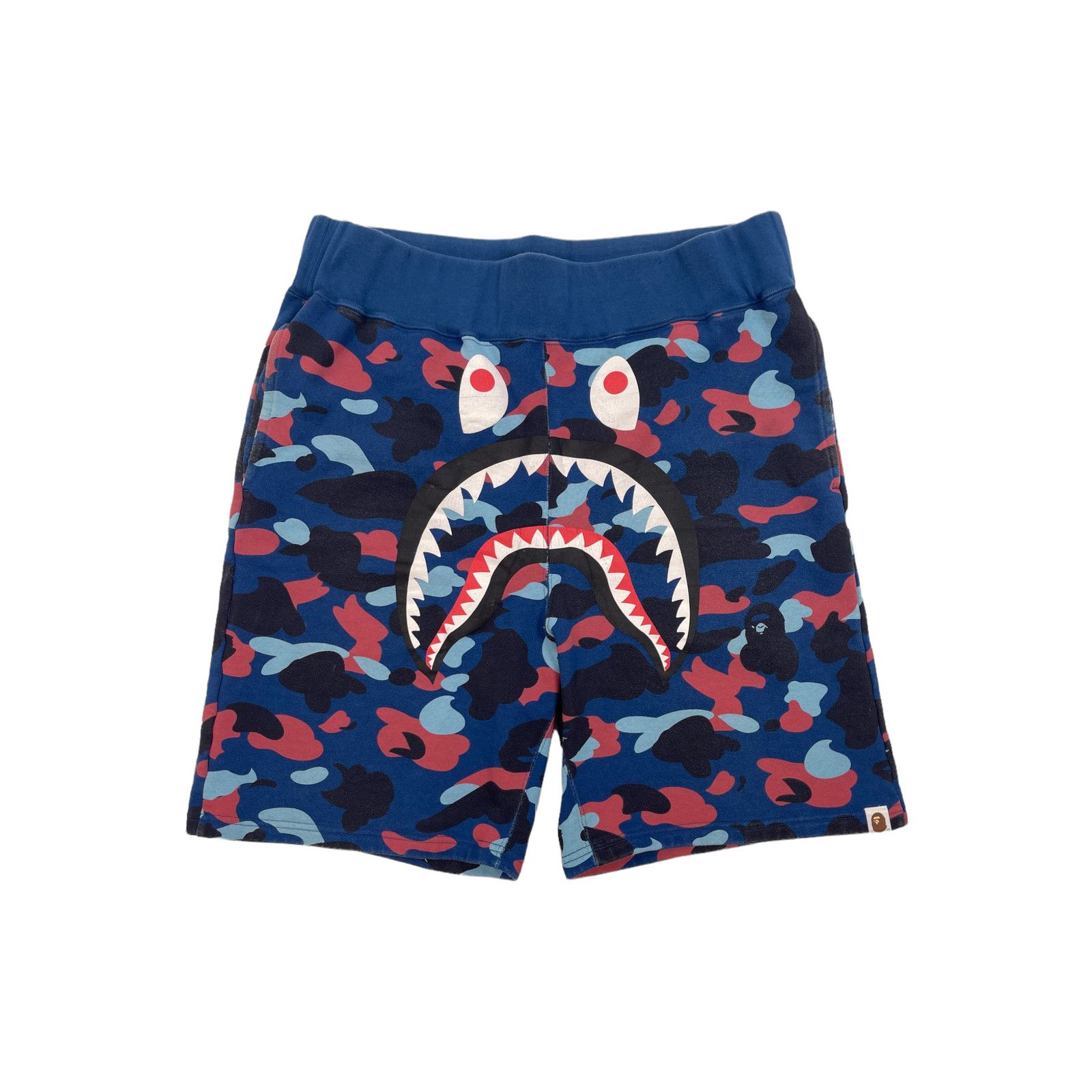 image of Bape Color Camo Shark Sweat Shorts Multi Pre-Owned, Men's (Size 36)