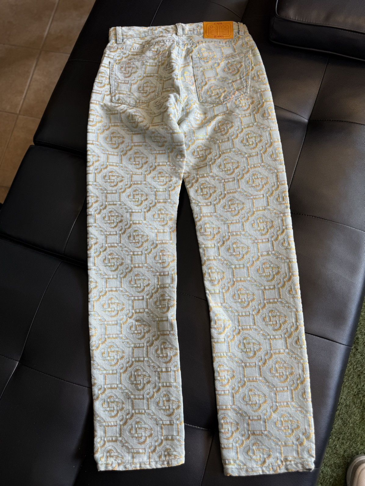 Casablanca Casablanca Jeans Size 30 Monogram Print Straight-leg $950 Size US 30 / EU 46 - 11 Thumbnail