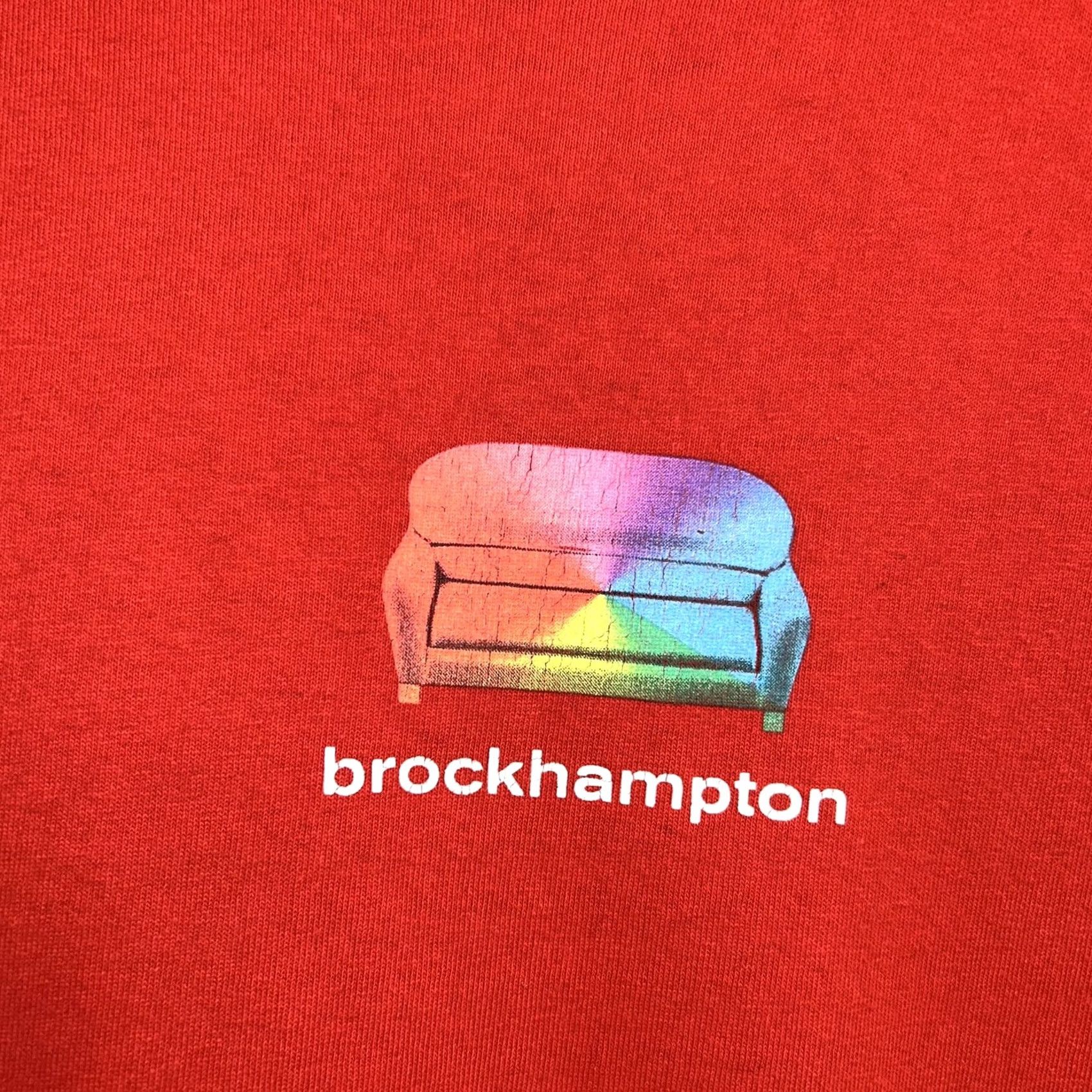 Brockhampton Brockhampton Distressed Iridescence Tee Red T-Shirt Short Sleeve XL Men Graphic Print Band Merch 100% Cotton Crew Neck Size US XL / EU 56 / 4 - 4 Thumbnail