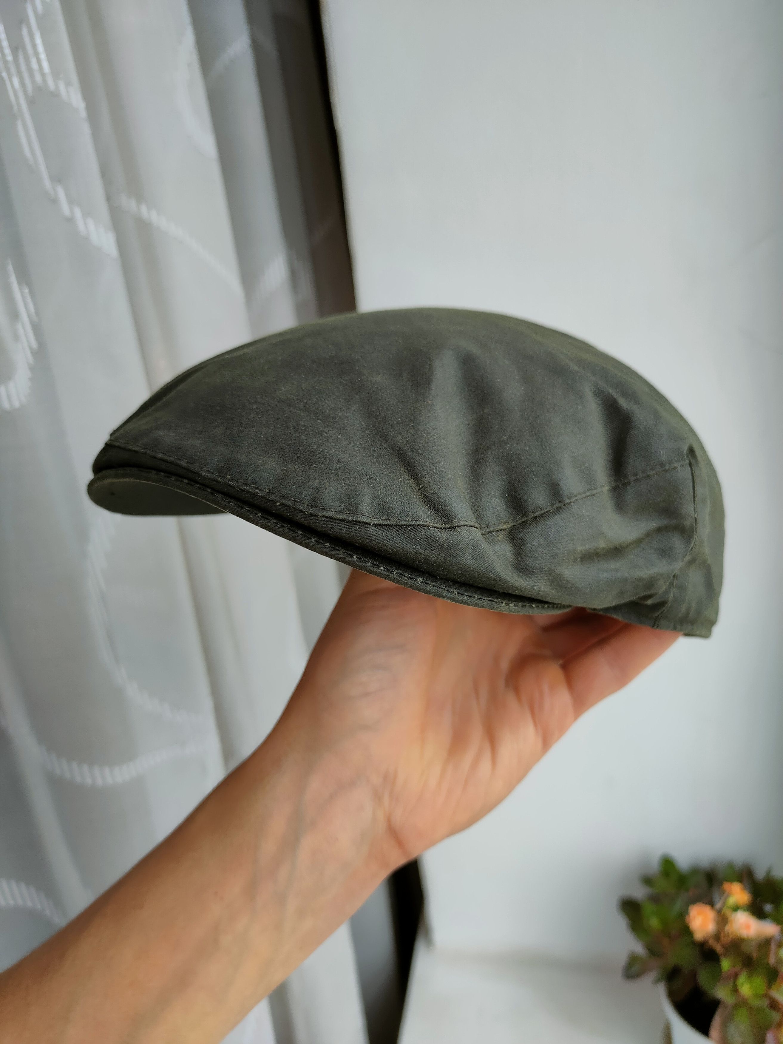 Wax London Waxed Cap Hat Wax Flat Cap Hooligan Cap Driving Baker Size ONE SIZE - 5 Thumbnail
