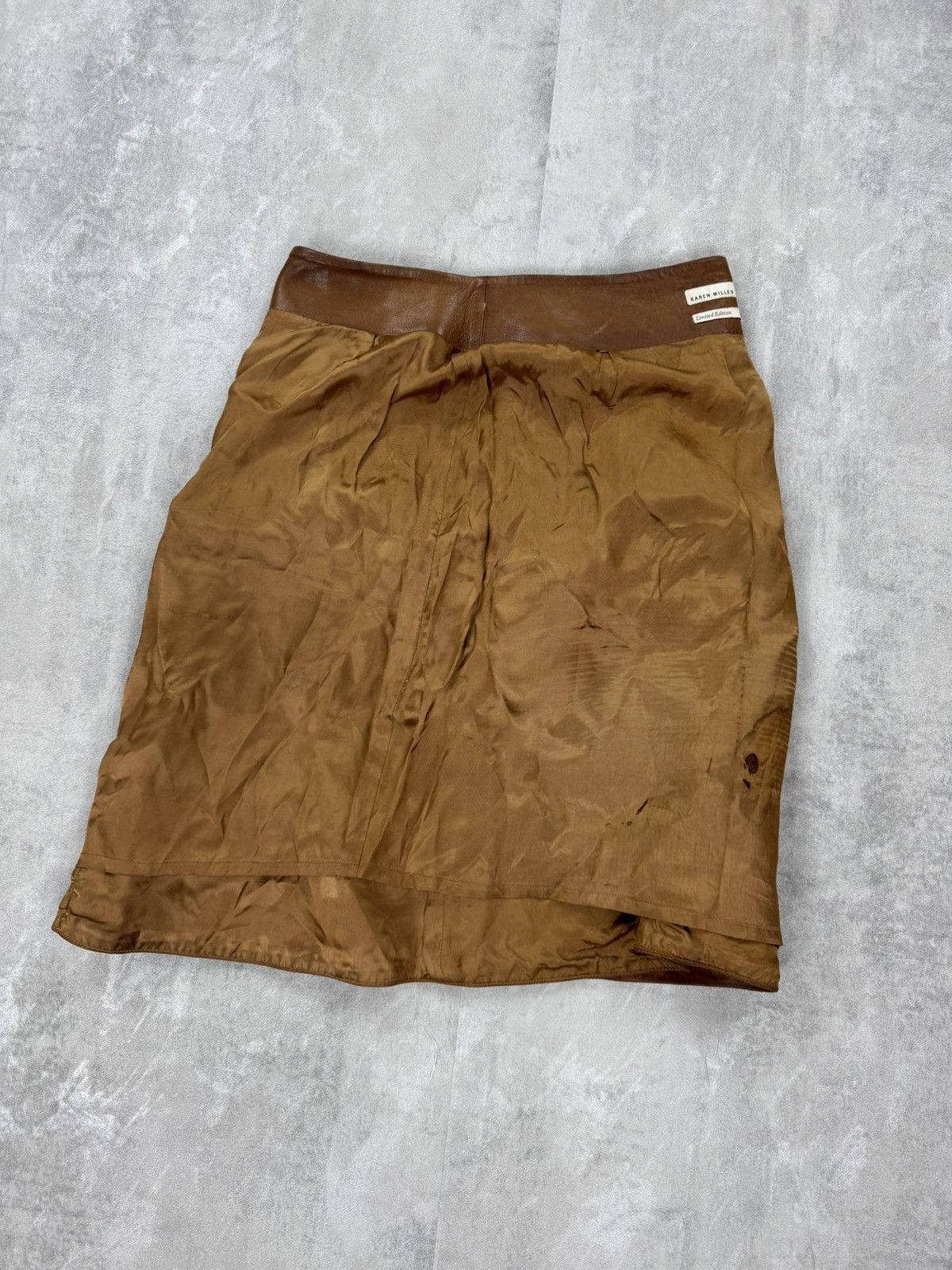 Designer × Karen Millen KAREN MILLEN Leather Mini Dress Womens Size 36 Size 27" / US 4 / IT 40 - 8 Thumbnail