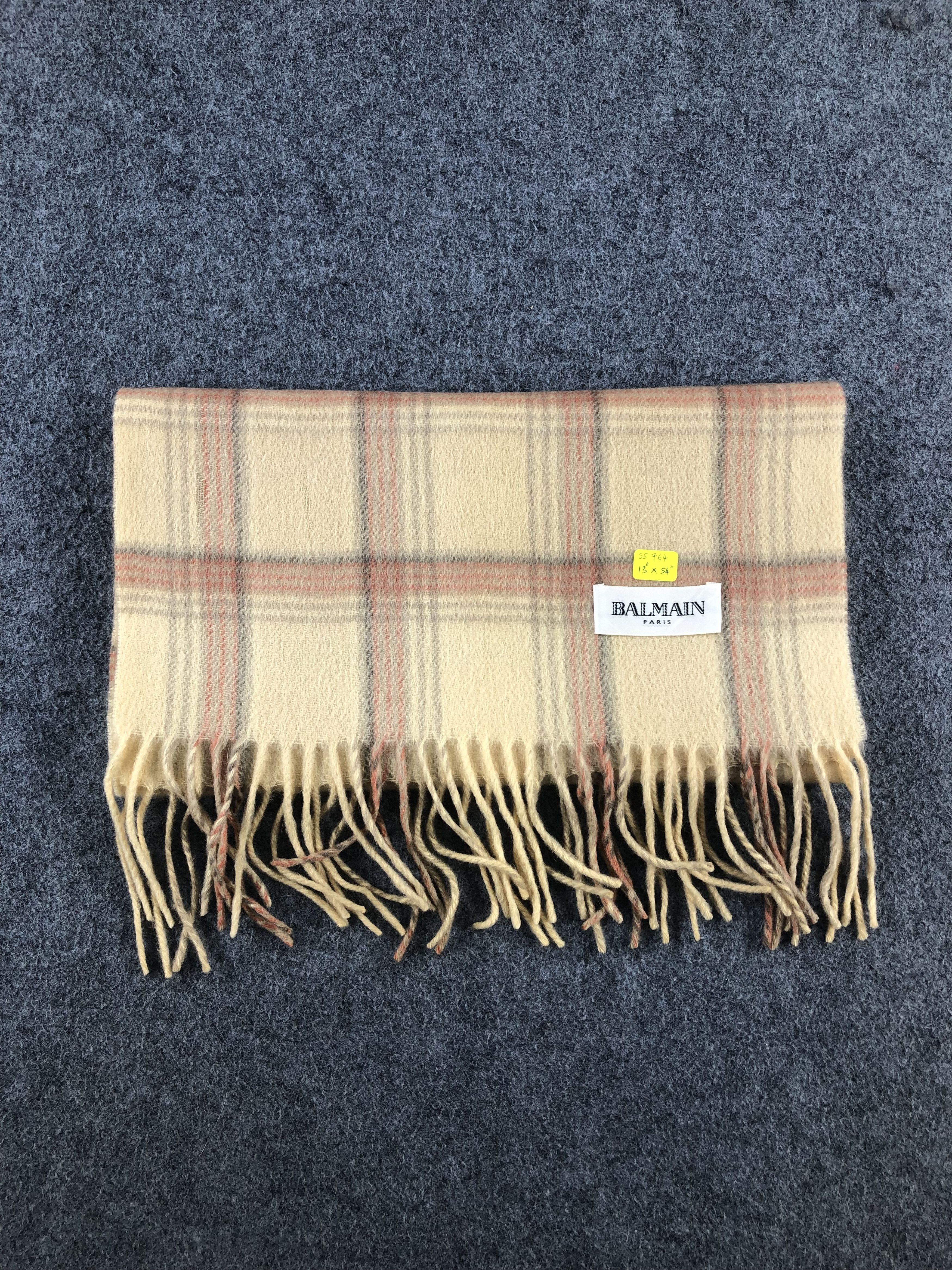 Pierre Balmain Pierre Balmain Cashmere Scarf / Muffler / Neckwear Size ONE SIZE - 6 Thumbnail