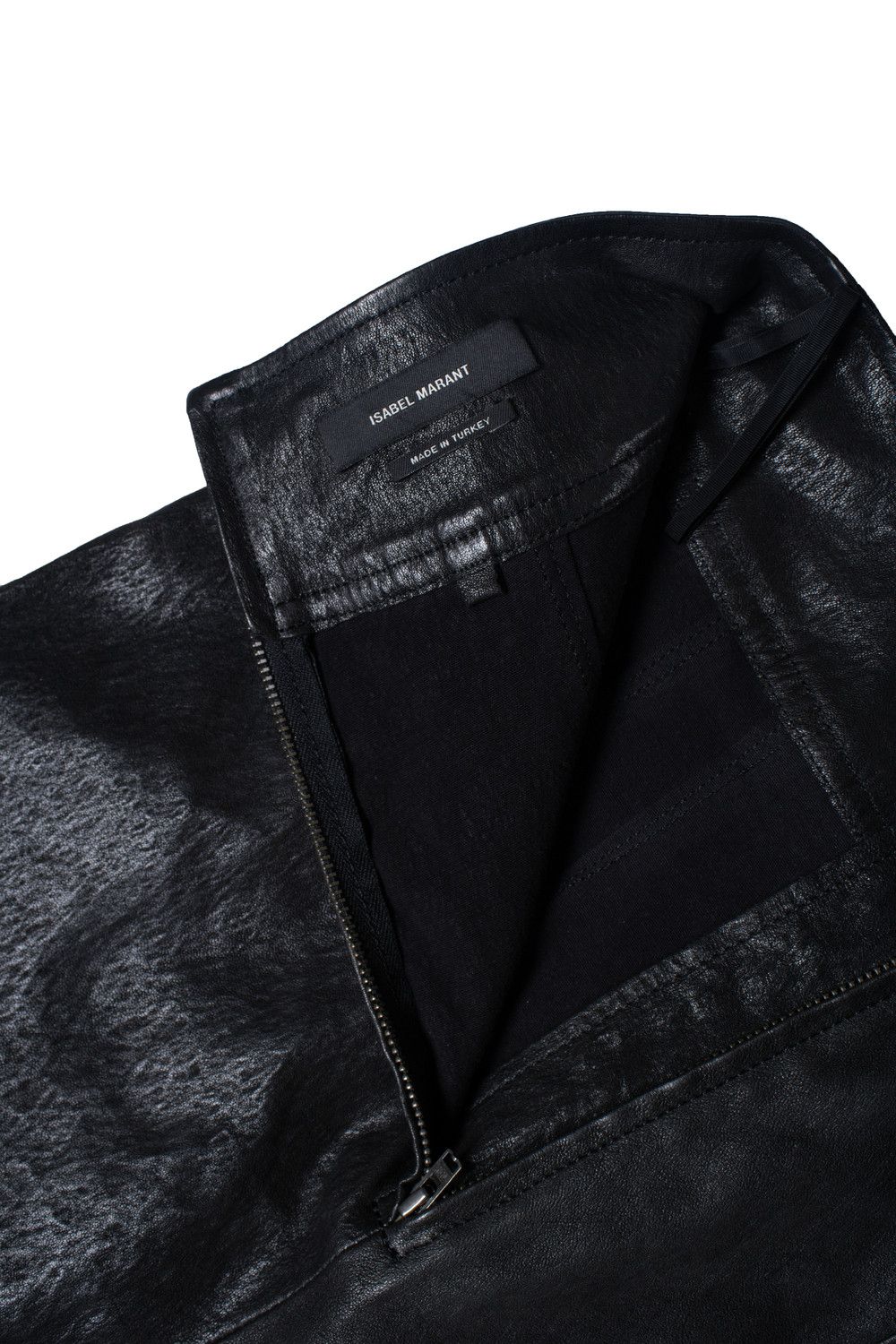 Isabel Marant Isabel Marant, leather skirt with ruffle stroke Size 26" / US 2 / IT 38 - 6 Thumbnail