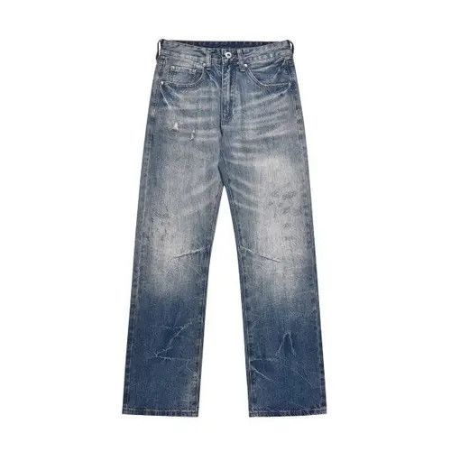 VIBE Vintage washed loose dirty dyed patchwork ripped jeans Size US 32 / EU 48 - 1 Thumbnail