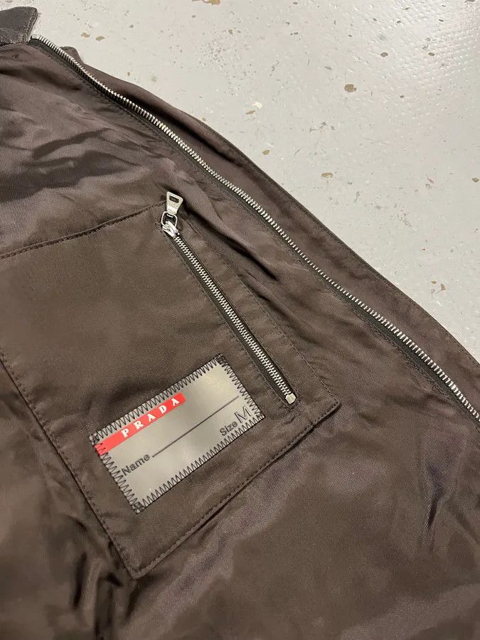 Prada AW2009 Prada Brown Leather Bomber Jacket Size US M / EU 48-50 / 2 - 9 Thumbnail