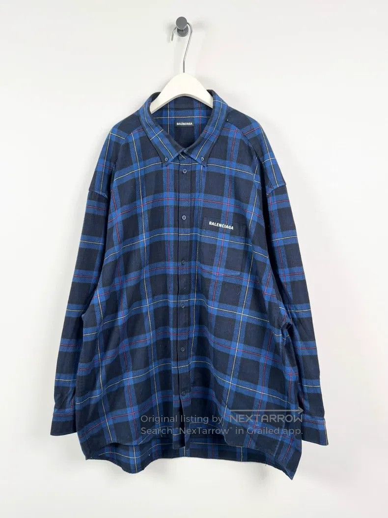 Balenciaga Balenciaga Oversized plaid shirt Size US S / EU 44-46 / 1 - 1 Thumbnail