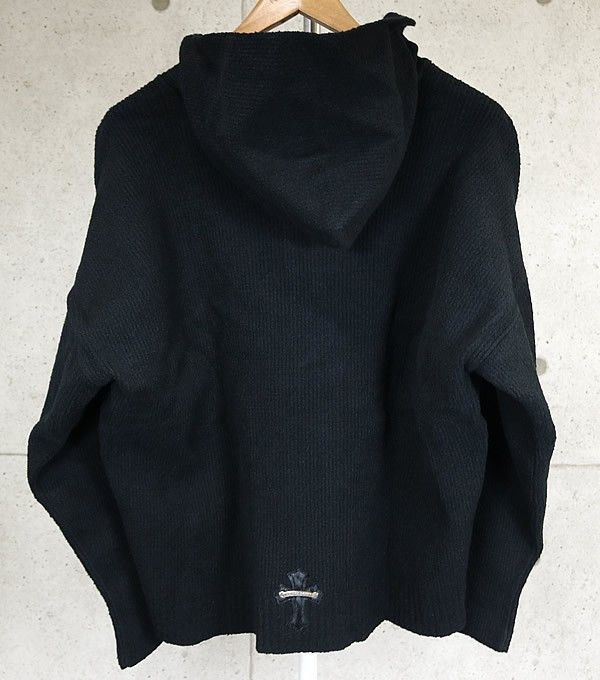 Chrome Hearts Chrome Hearts Cross Patch Knit Hoodie Size US M / EU 48-50 / 2 - 2 Thumbnail