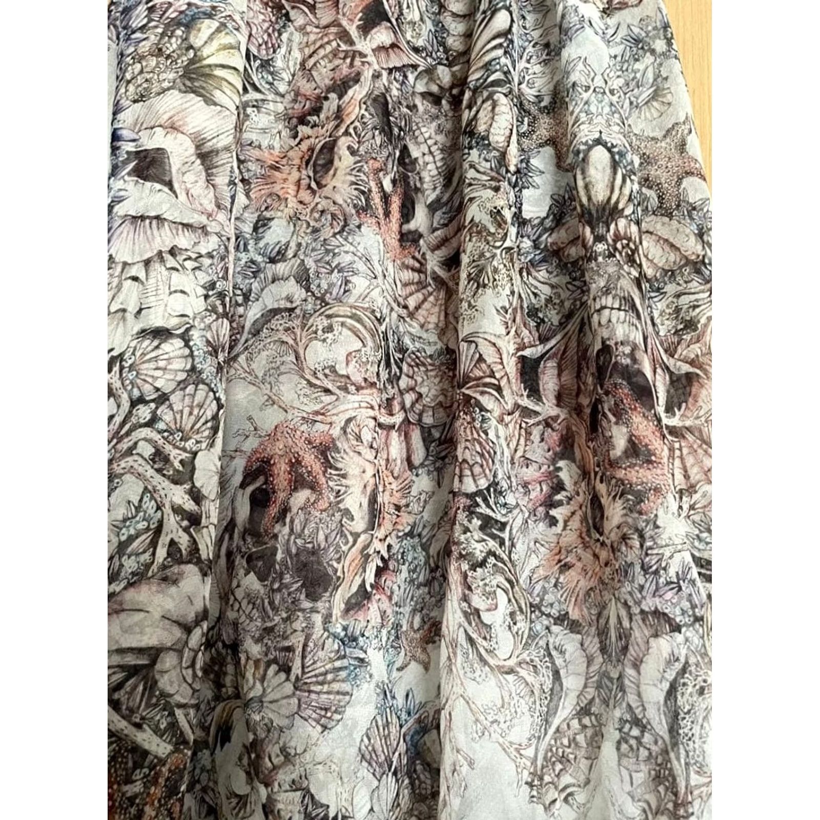Alexander McQueen Alexander McQueen Multicolor Pattern Scarf Stole Muffler Unisex Scarves 126 x 128 cm Young Womens? Size ONE SIZE - 6 Thumbnail