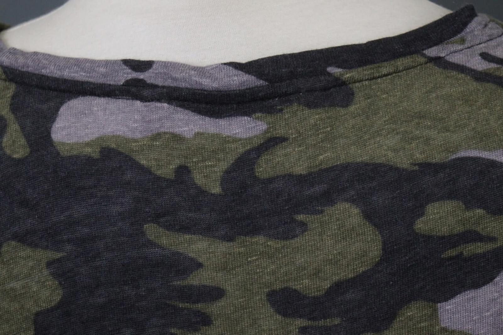 Zadig & Voltaire Zadig & Voltaire Multicolor Camo Linen Blouse Top Size XL Size XL / US 12-14 / IT 48-50 - 12 Thumbnail