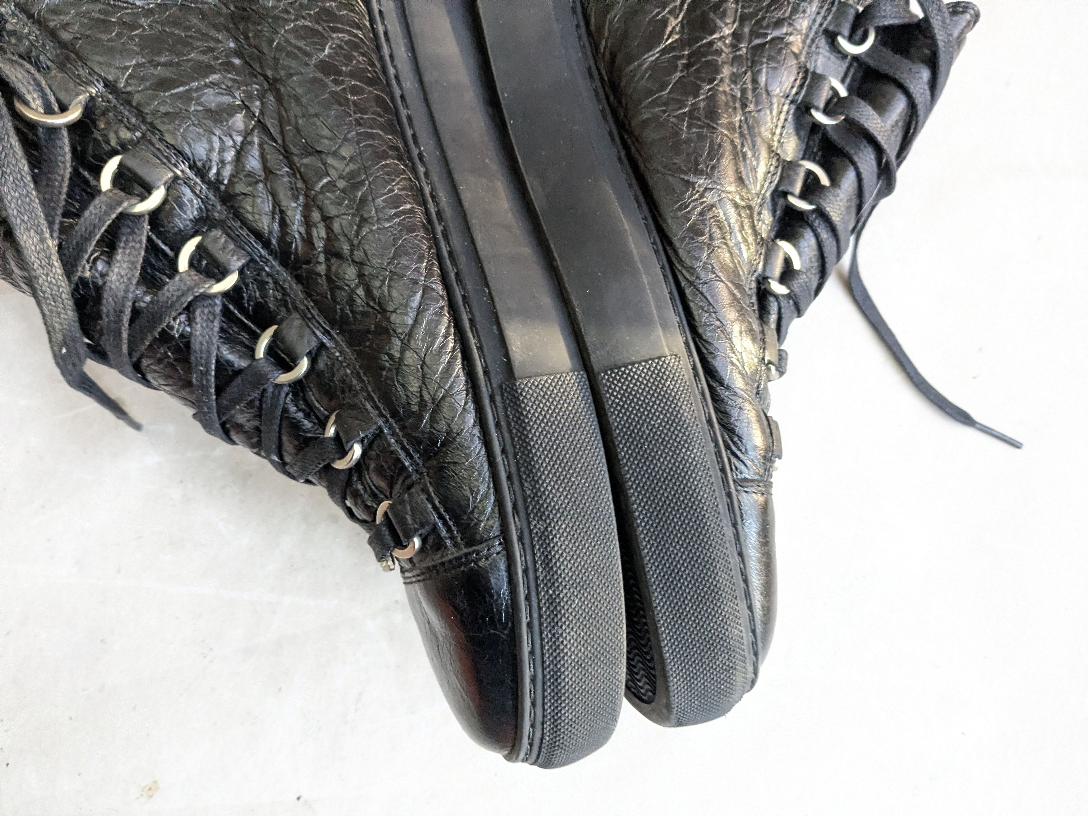 Balenciaga Balenciaga Arena Sneakers Black 11 Leather High Tops Size US 11 / EU 44 - 11 Thumbnail