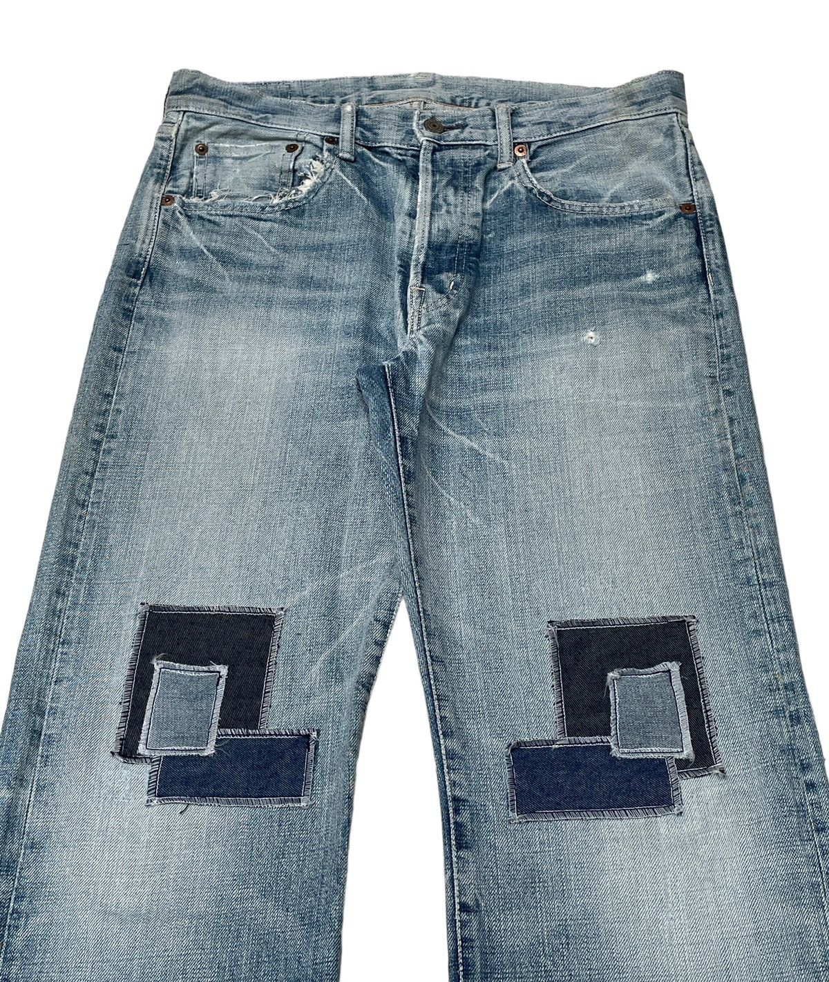 Spellbound Vintage Japanese Brand Spellbound Patchwork Jeans 1990s Size US 31 - 3 Thumbnail