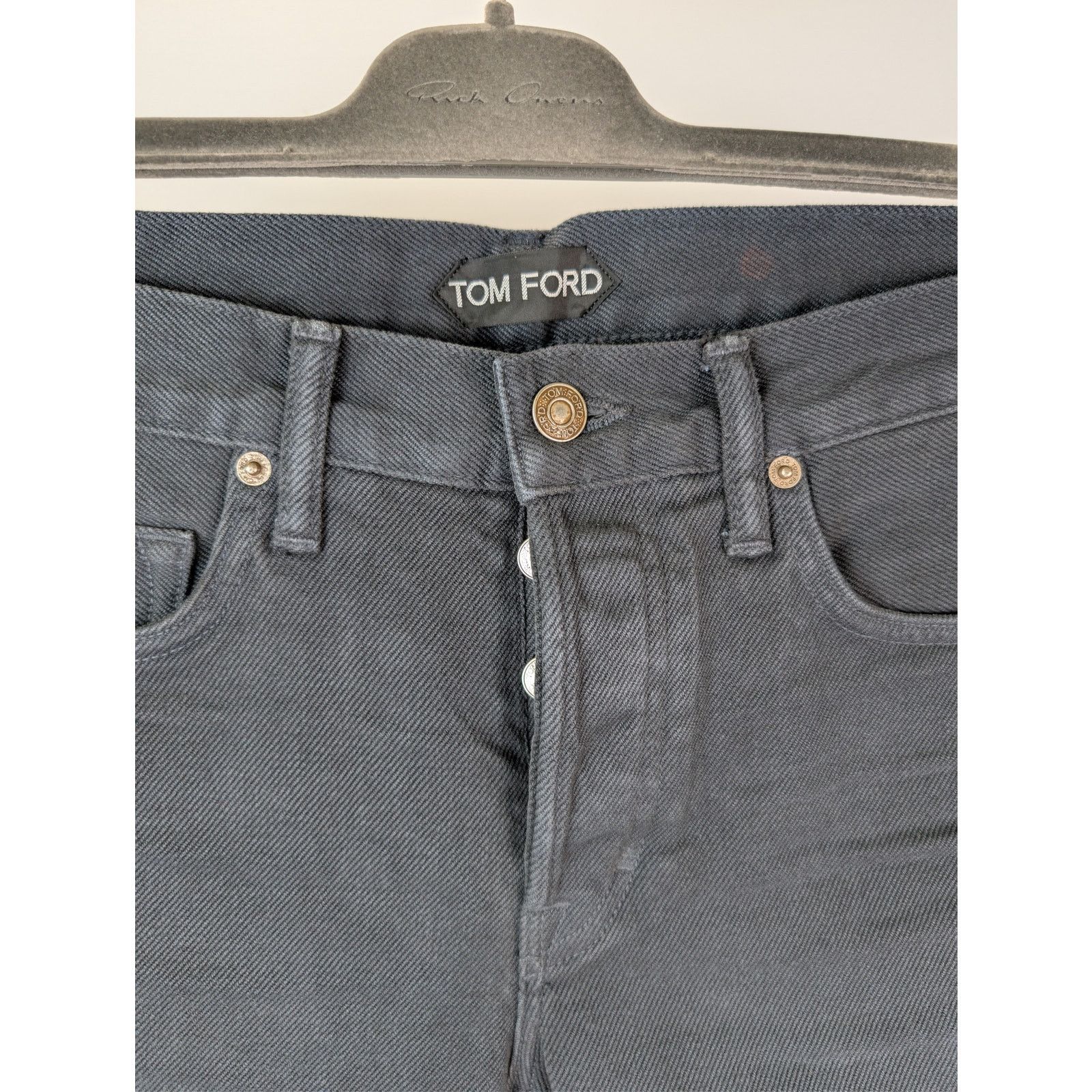 Tom Ford o1rshd1 Slim-Fit Denim Jeans in Dark Turquoise Blue Size US 31 - 7 Thumbnail