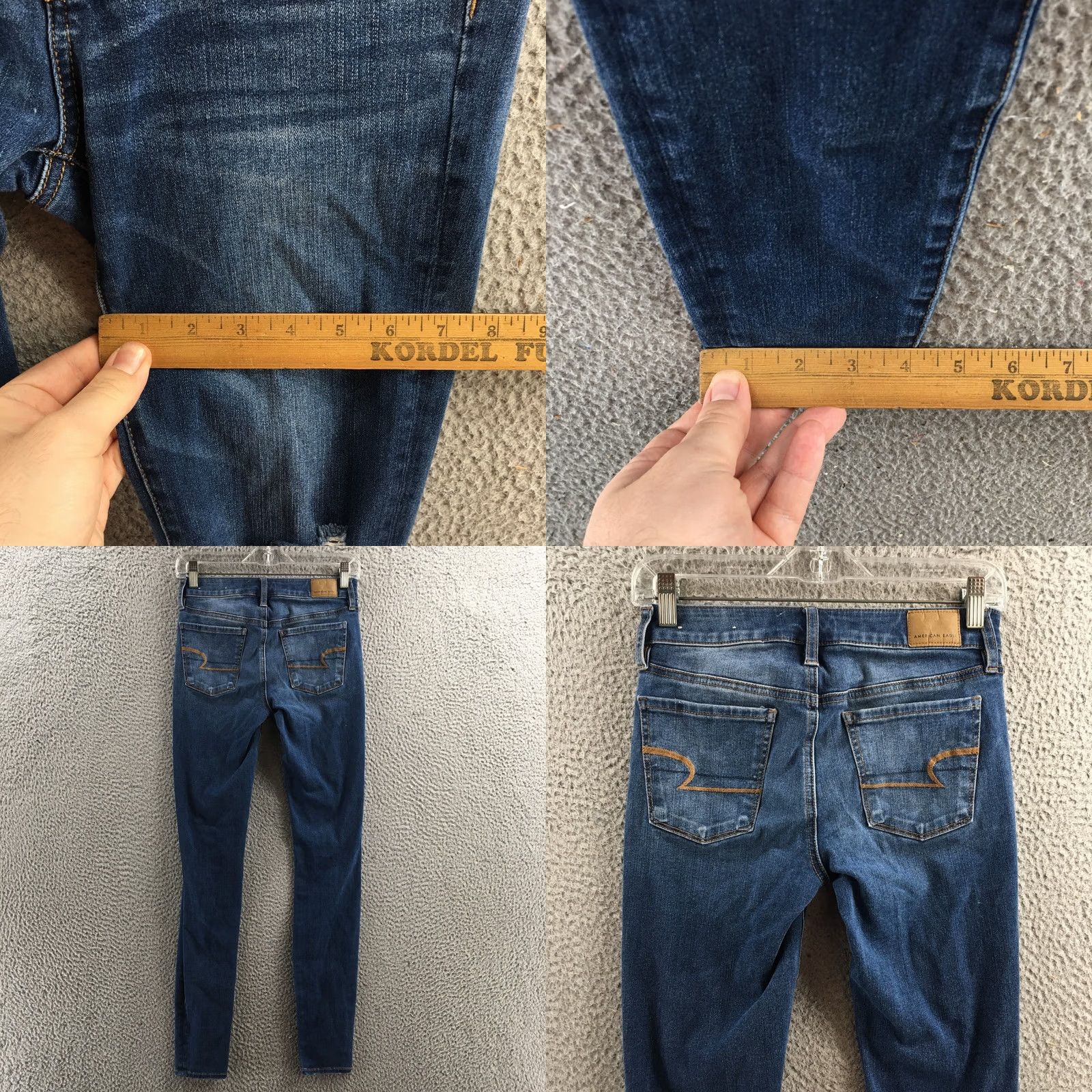 American Eagle Outfitters American Eagle Jegging Jeans Women 2 Long Blue Denim Mid Rise Distressed Zip Fly Jeans Womens 2 Long Blue Denim Mid Rise Distressed Zip Fly Size 26" / US 2 / IT 38 - 9 Thumbnail