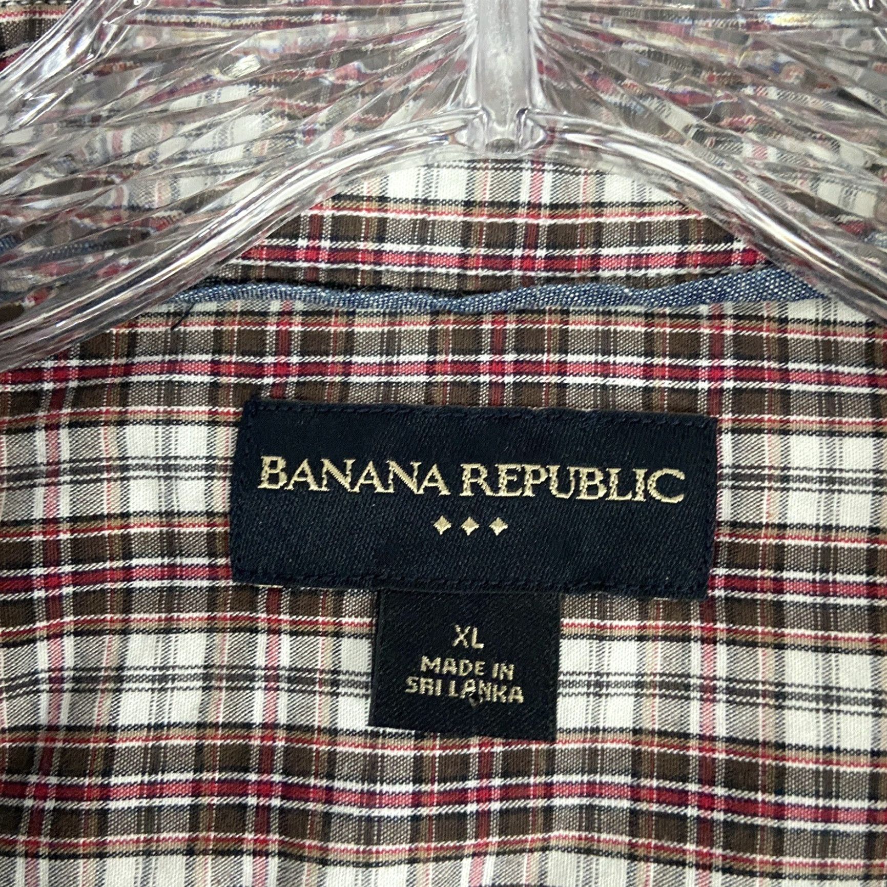 Banana Republic BANANA REPUBLIC Plaid Button-Up Shirt XL Multicolor Long Sleeve Mens Size US XL / EU 56 / 4 - 6 Thumbnail