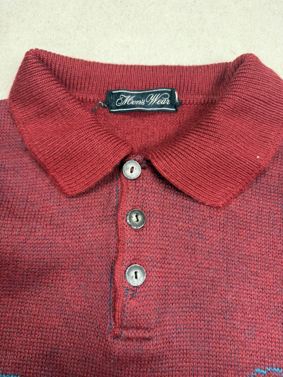 Vintage Vintage 90s Knitted Polo Sweater Golfer Graphic Size US S / EU 44-46 / 1 - 6 Thumbnail
