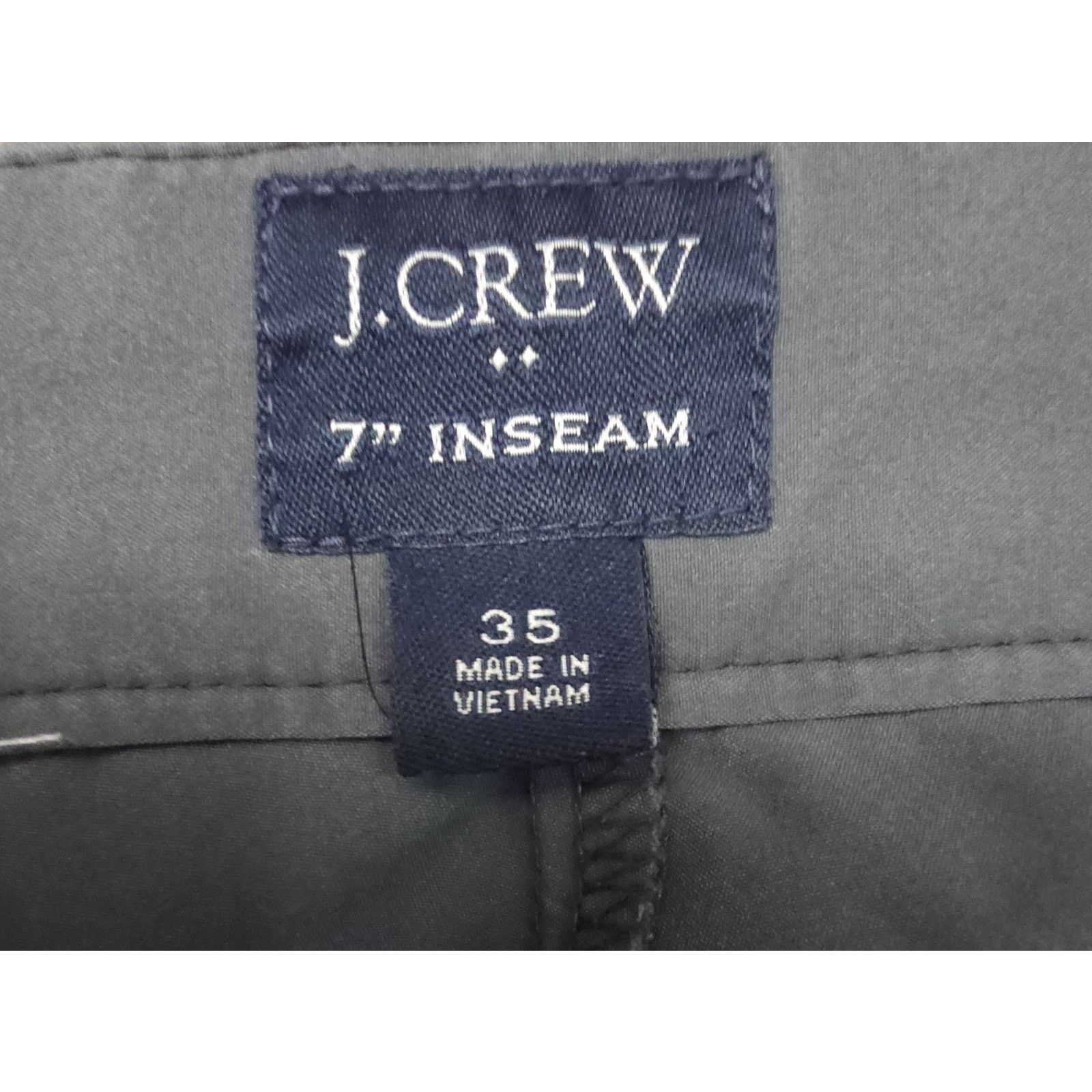 J.Crew J.Crew Mens 7" Inseam Shorts Casual Flat Front Gray Chino 35 Size US 35 - 4 Thumbnail