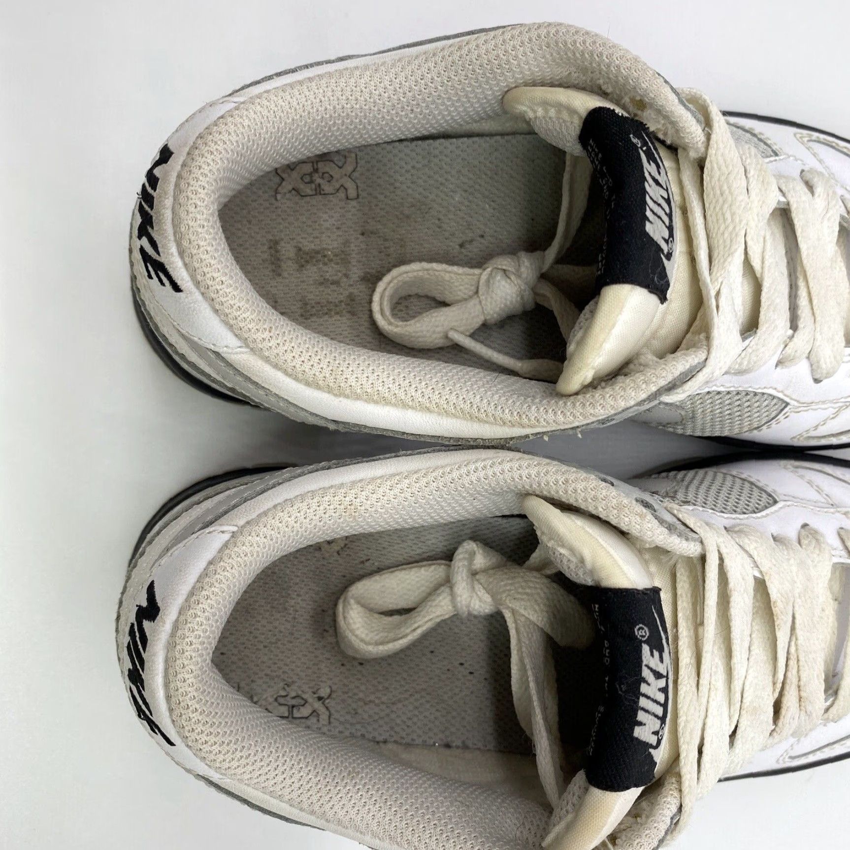 VINTAGE Nike Dunk Low 'White/Neutral Grey/Black' Women's Skate Sneakers Size 6.5 US 317813-101 2008
