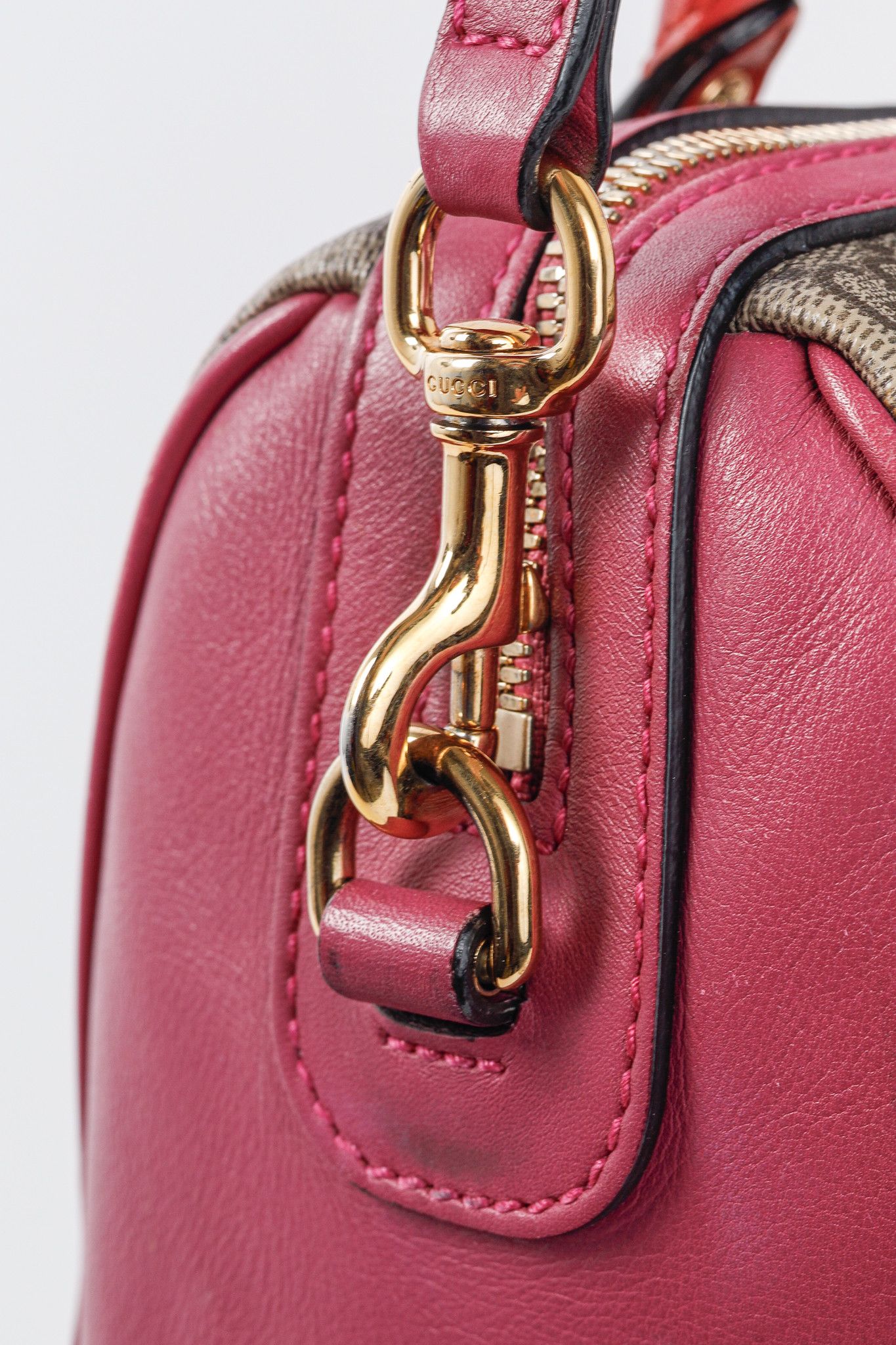 Gucci Gucci Beige & Ebony GG Supreme Canvas Top Handle Bag Size ONE SIZE - 8 Thumbnail