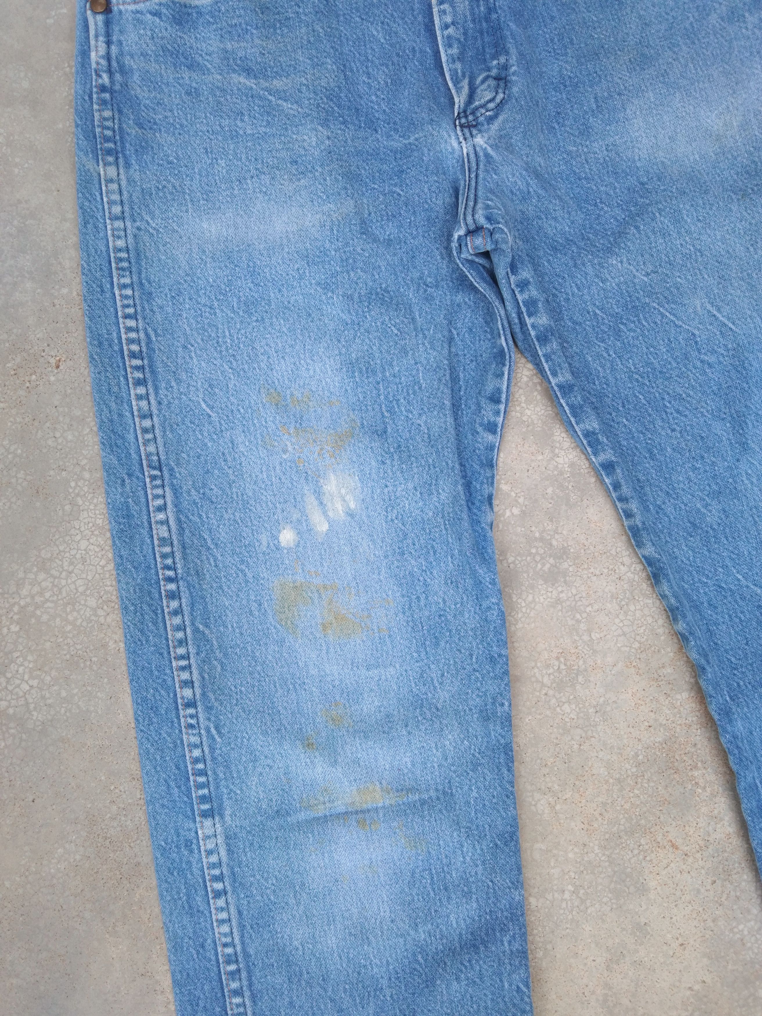 Wrangler 80s Vintage Wrangler Made In USA Distressed Jeans 30x35 Size US 30 / EU 46 - 4 Thumbnail