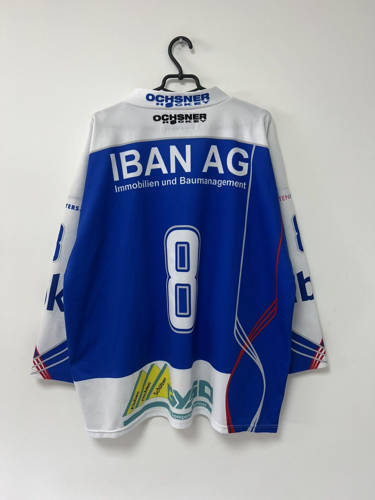 Vintage Vintage Kloten Flyers Player issue Hockey Jersey Mens sz XL Size US XL / EU 56 / 4 - 18 Thumbnail