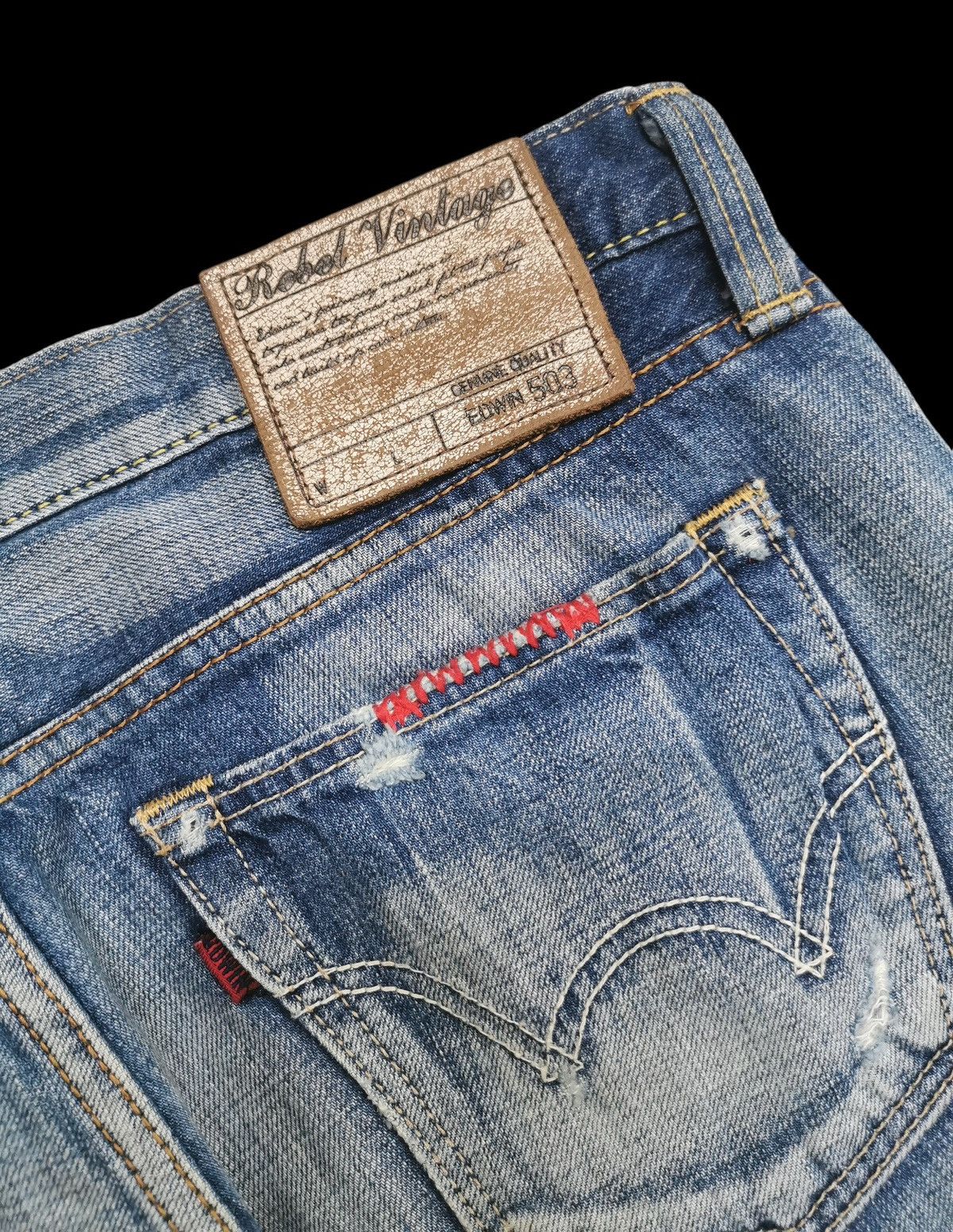 Edwin Vintage Edwin Distressed Jeans Rebel Vintage Size US 32 / EU 48 - 6 Thumbnail