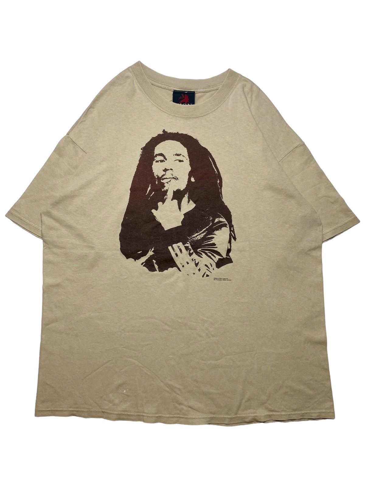 image of 2003 Bob Marley - Self Potrait T-Shirt in Brown, Men's (Size Large)