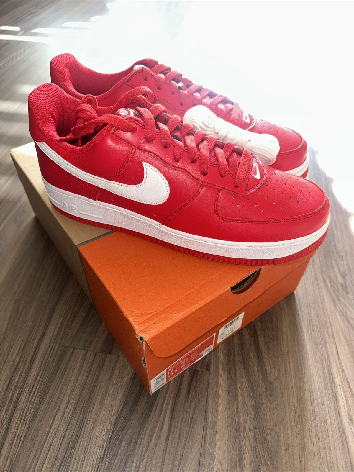 Nike Nike Air Force 1 Low Retro QS Red FD7039-600 Men’s Size 12 Size US 12 / EU 45 - 2 Thumbnail