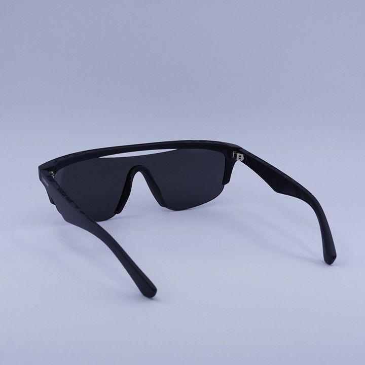 Burberry Burberry BE4460U 3464/87 Sunglasses Black Shield Frame Size ONE SIZE - 3 Thumbnail