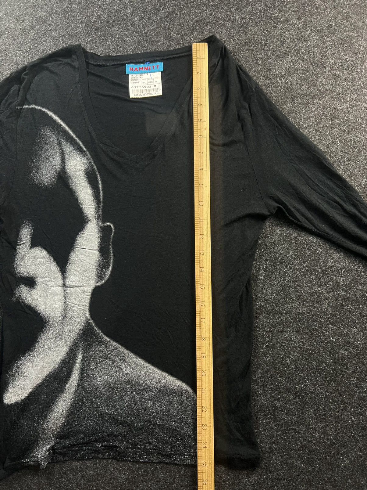 Katharine Hamnett London RARE Vintage Katharine Hamnett Clown Face Mesh Long Sleeve Size US M / EU 48-50 / 2 - 5 Thumbnail