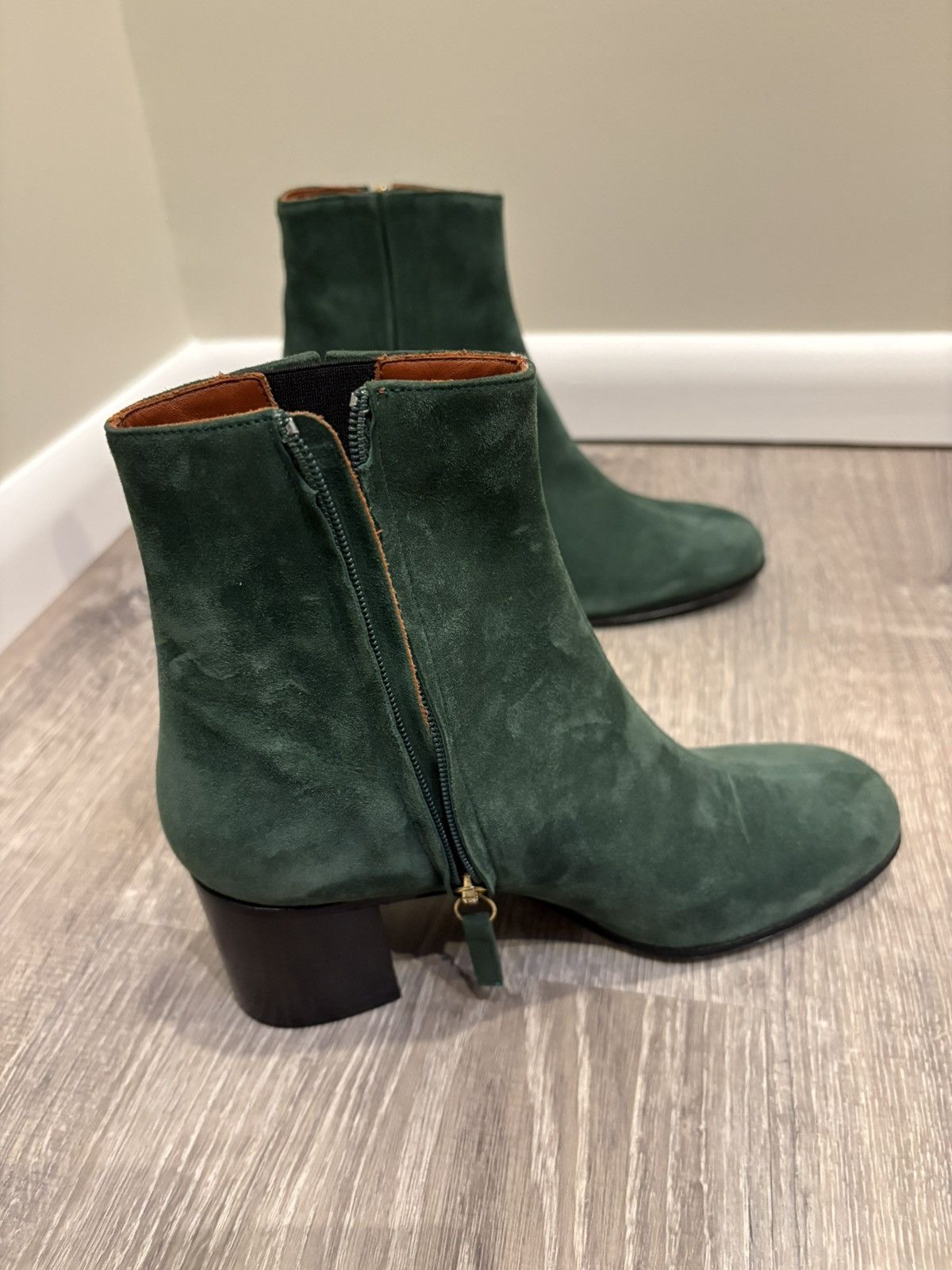 Other Michel Vivien Alden Verde Suede New Boots SZ 36 Size US 6 / IT 36 - 10 Thumbnail