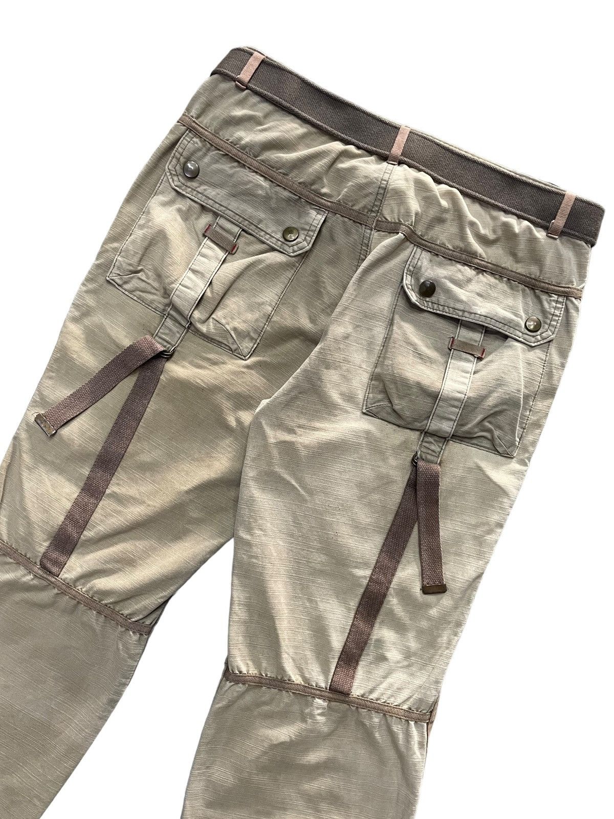 Tete Homme × semanticdesign Romp Street Japan Parachute Cargo Pants With Tactical Belt Size US 32 / EU 48 - 10 Thumbnail