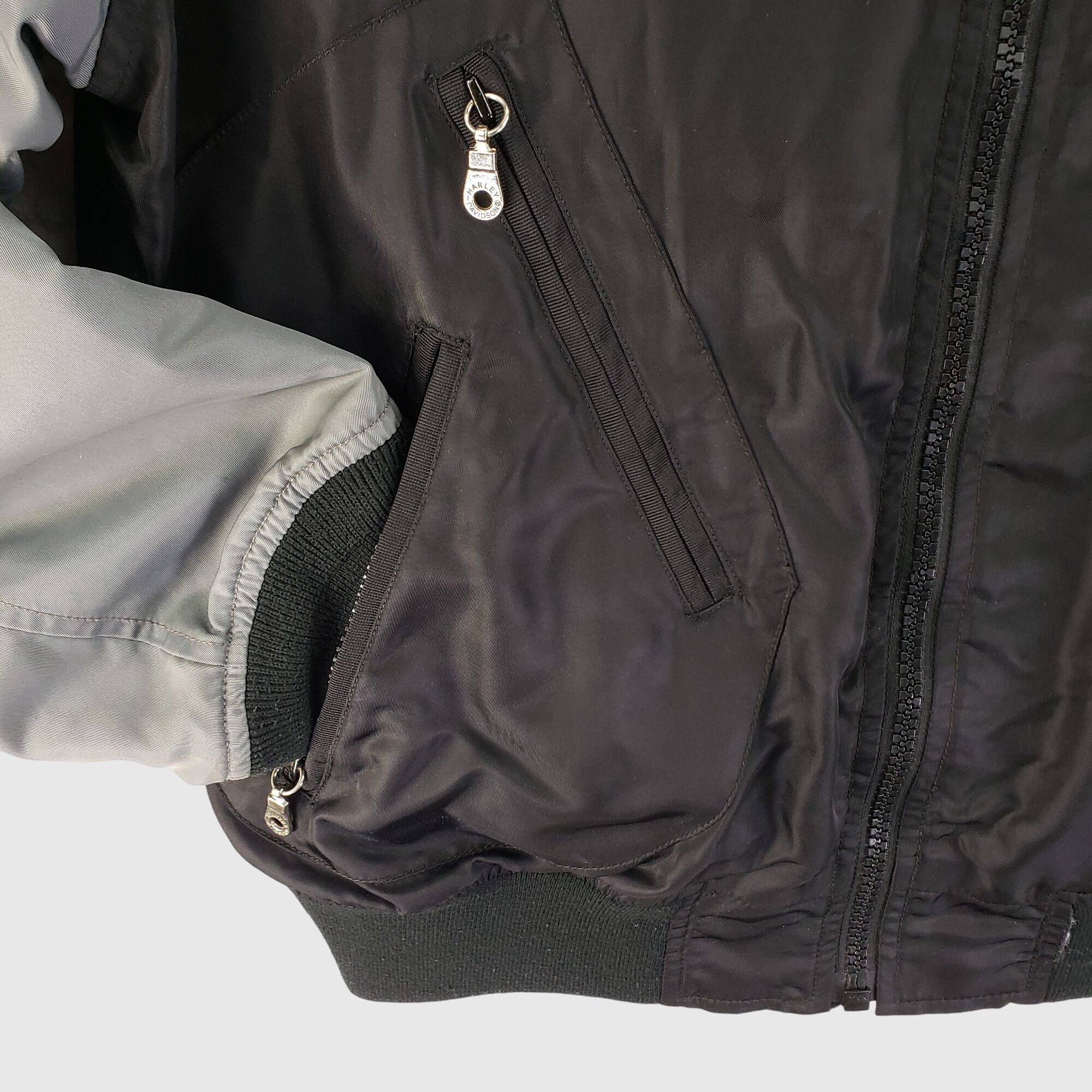 Harley Davidson Vintage Harley-Davidson Bomber Jacket With Embroidered Logos Size US M / EU 48-50 / 2 - 7 Thumbnail
