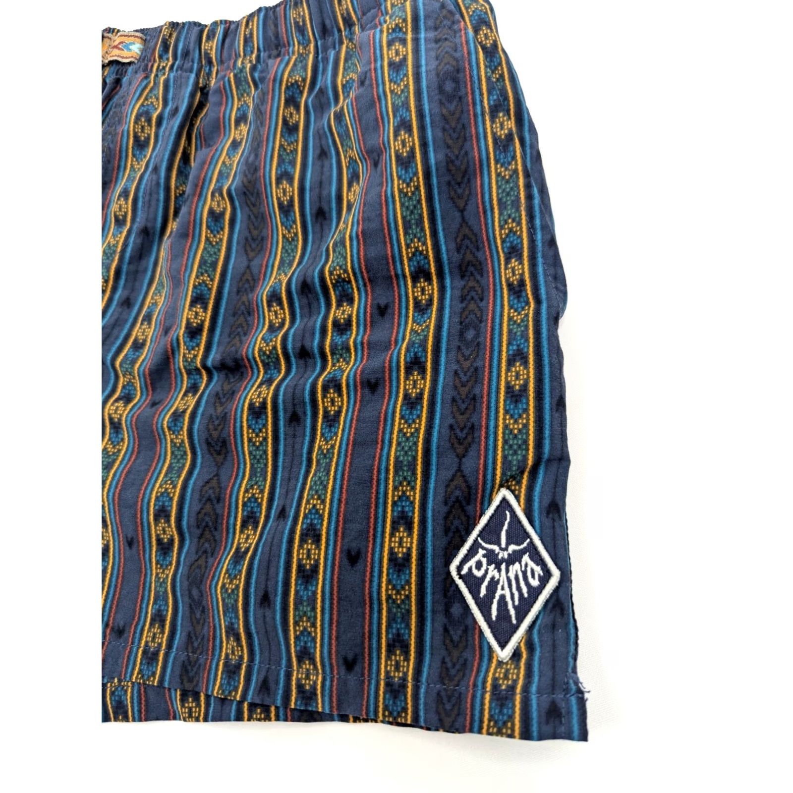 Prana prAna Indio Heritage Short Dark Sky Aztec Boho Belted Shorts, Women XS (27x3) Size 26" / US 2 / IT 38 - 2 Thumbnail