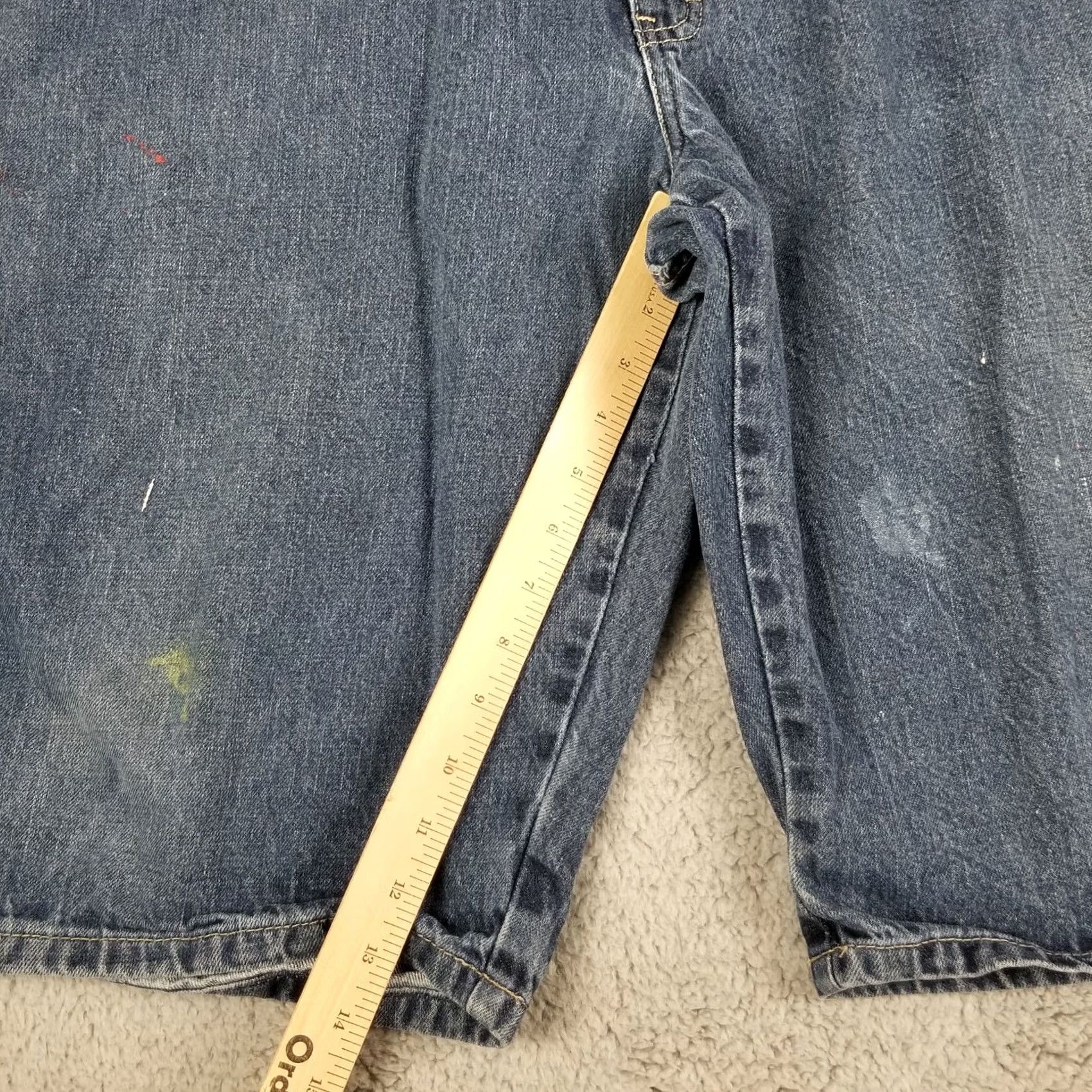 Dickies Dickies Genuine Men's Loose Fit 42 Denim Paint Work Shorts w/Double Tool Pockets Denim Shorts Mens 42 Blue Workwear 42 Dickies Size US 42 / EU 58 - 5 Thumbnail