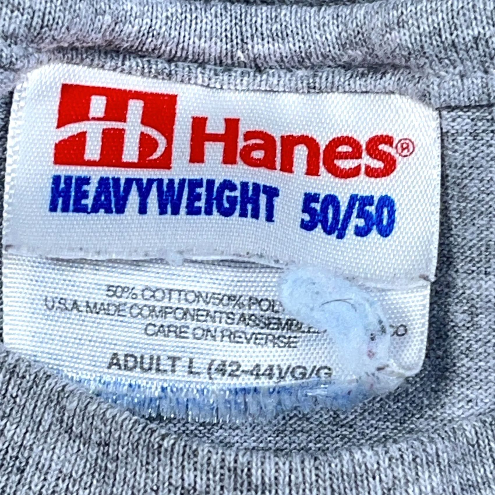 Hanes VINTAGE Hanes Shirt Men Large Gray Tee 90s 1990s Jesus Religion Graphic Print Retro Classic Hipster T-Shirt Mens Size US L / EU 52-54 / 3 - 6 Thumbnail