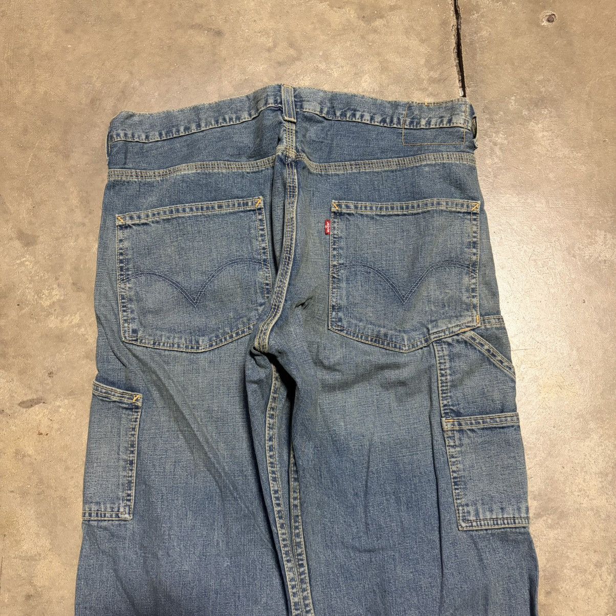 Levi's Vintage Levis Carpenter Jeans Baggy Denim Skater Faded Y2K Size US 34 / EU 50 - 9 Thumbnail