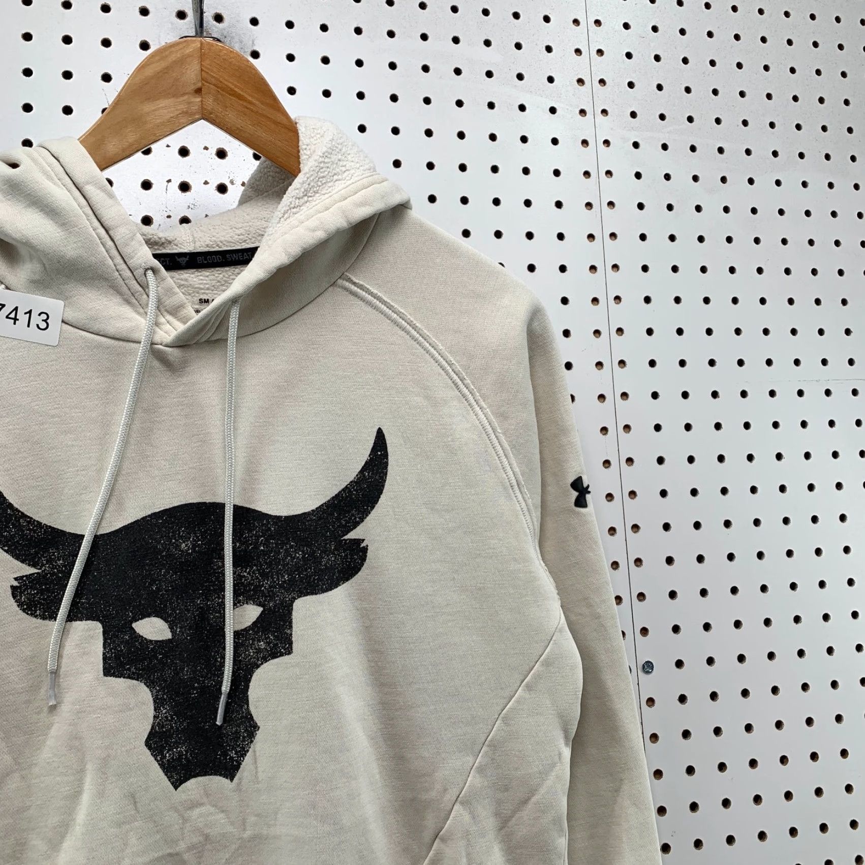 Under Armour Under Armour Project Rock Hoodie Sweatshirt Men Small Beige Blood Sweat Respect Hoodie Mens Small Beige Under Armour Project Rock Size US S / EU 44-46 / 1 - 6 Thumbnail