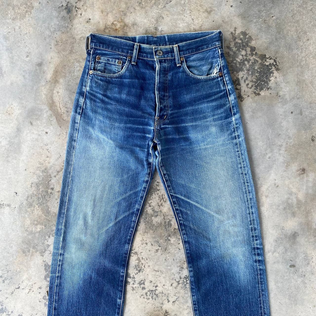 Levi's Vintage Clothing Vintage Levi’s 503BXX 90's Selvedge Denim Big E Repro 1950s Size US 29 - 2 Thumbnail