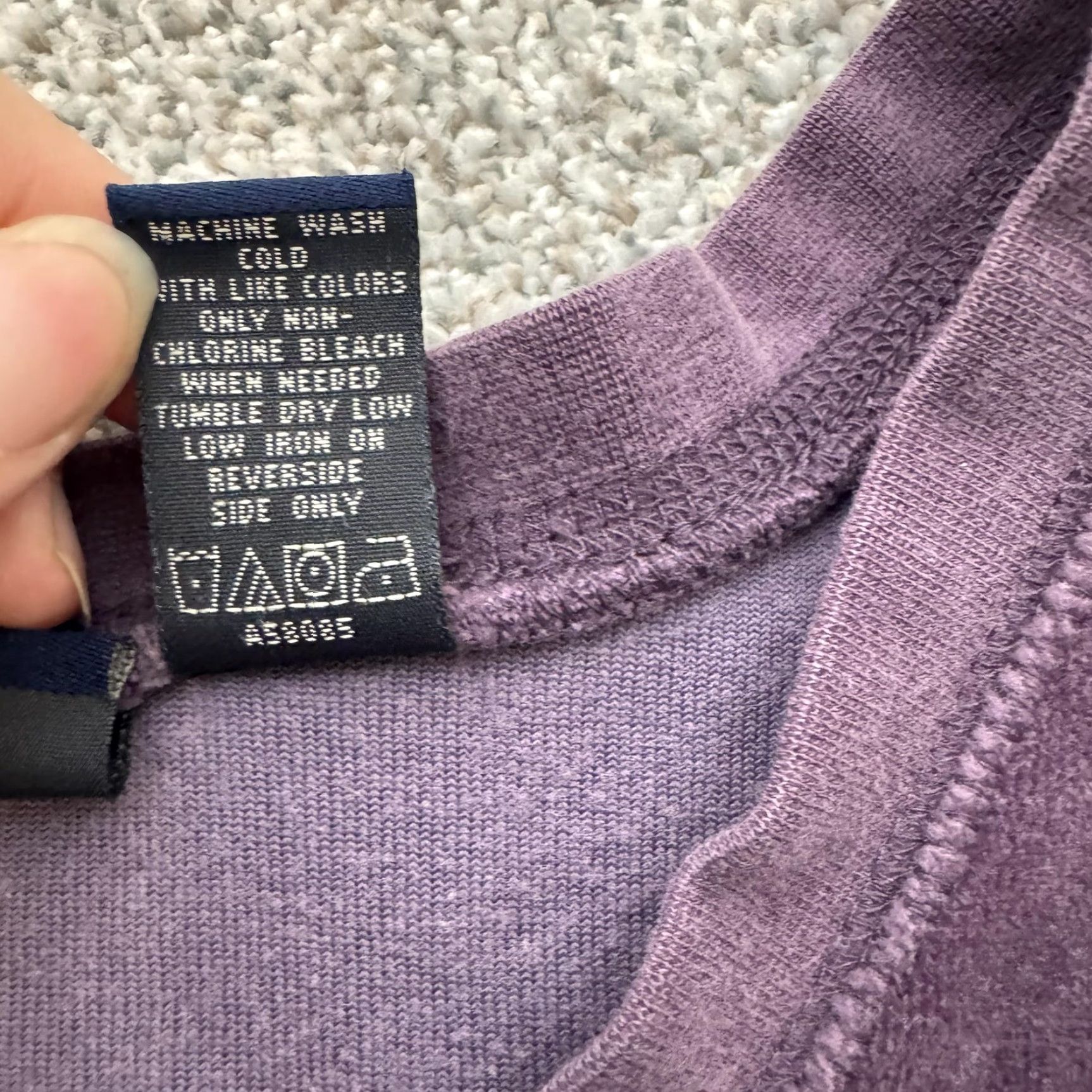 Denim & Co. Denim & Co Sweater 1X Plus Velour V-Neck Long Sleeve Purple Womens Whimsigoth Casual Chic Size XL / US 12-14 / IT 48-50 - 3 Thumbnail