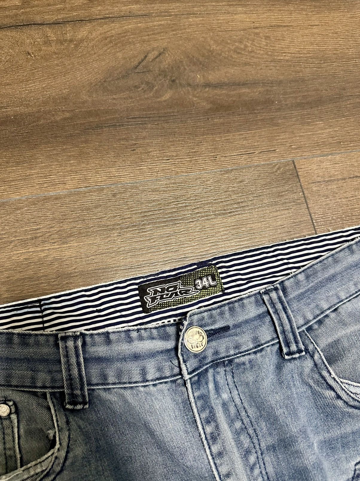 No Fear Vintage If Six Was Nine Style Y2K Jeans Style White Size US 34 / EU 50 - 9 Thumbnail